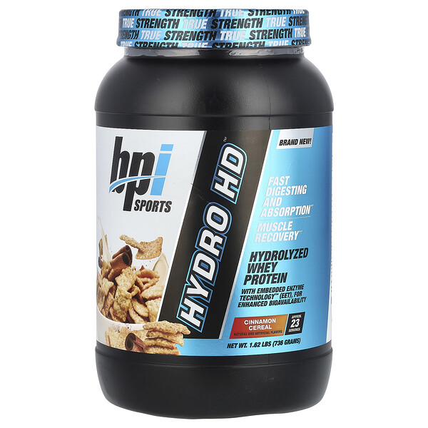 Hydro HD™, Hydrolyzed Whey Protein, Cinnamon Cereal, 1.62 lbs (736 g) BPI