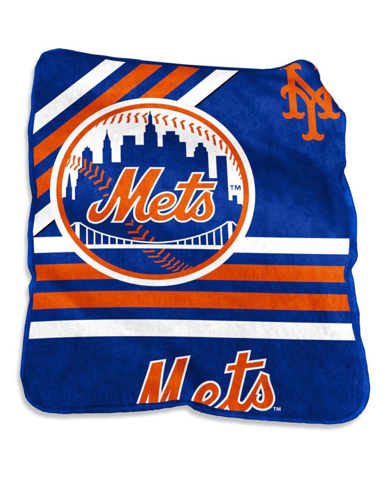 New York Mets 50'' x 60'' Plush Raschel Throw Logo Brand