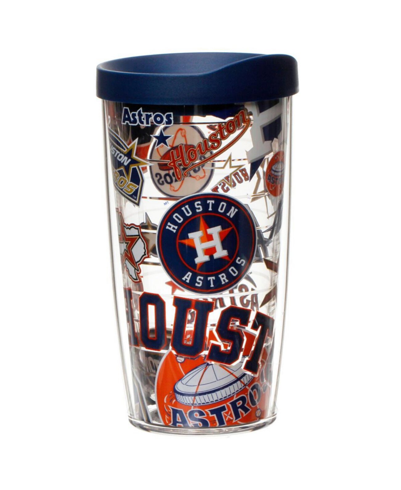 Houston Astros 16 Oz All Over Wrap Tumbler With Lid Tervis