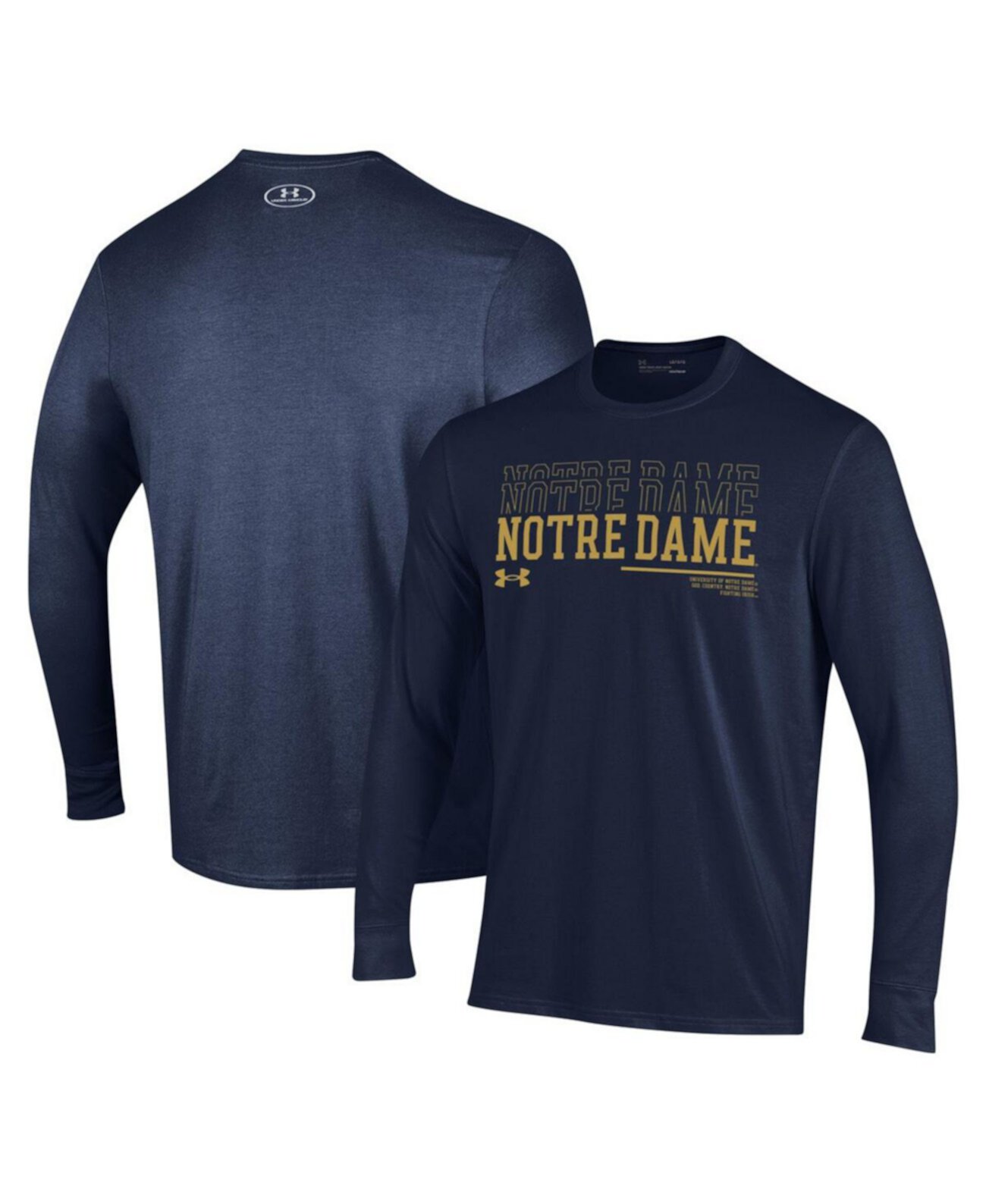 Мужская Джерси Under Armour Notre Dame Fighting Irish Sideline с длинным рукавом Under Armour