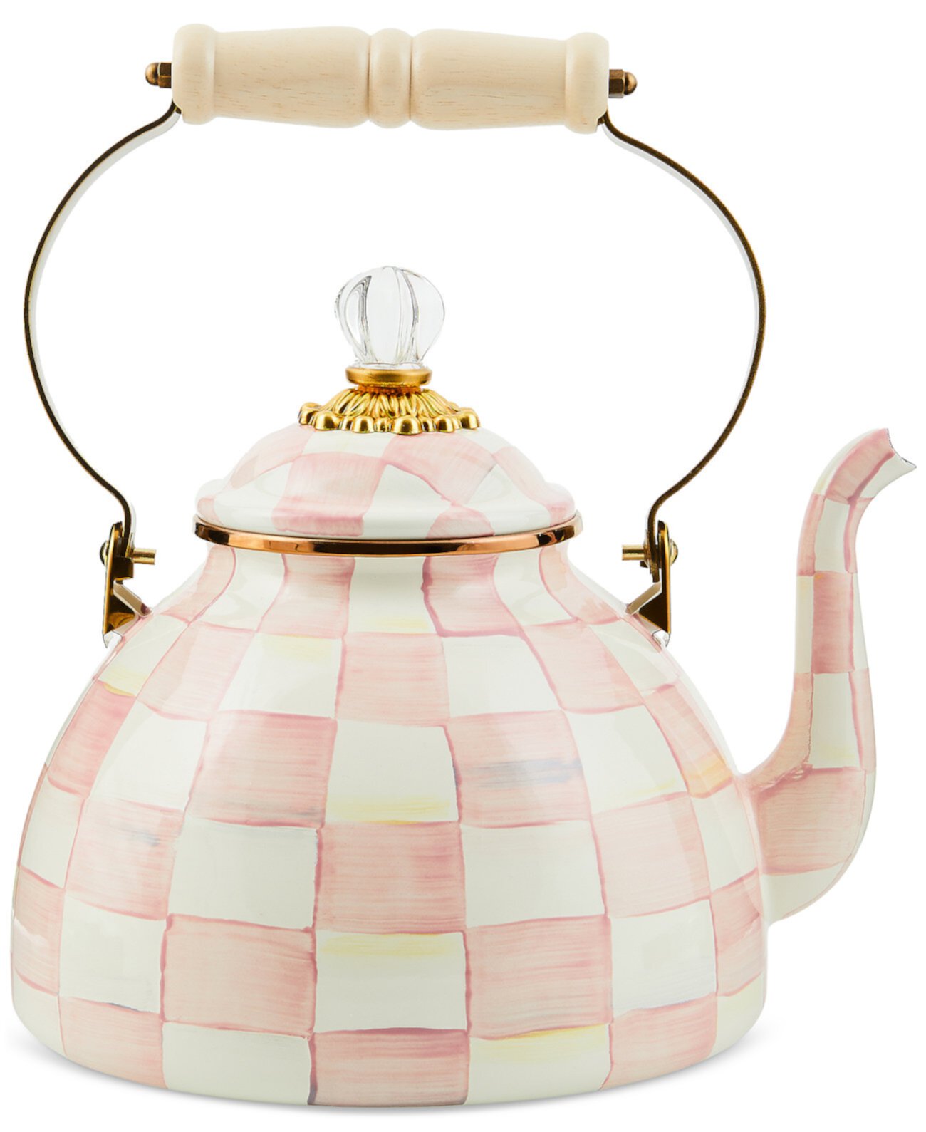 Rosy Check 3-Qt. Tea Kettle MacKenzie-Childs