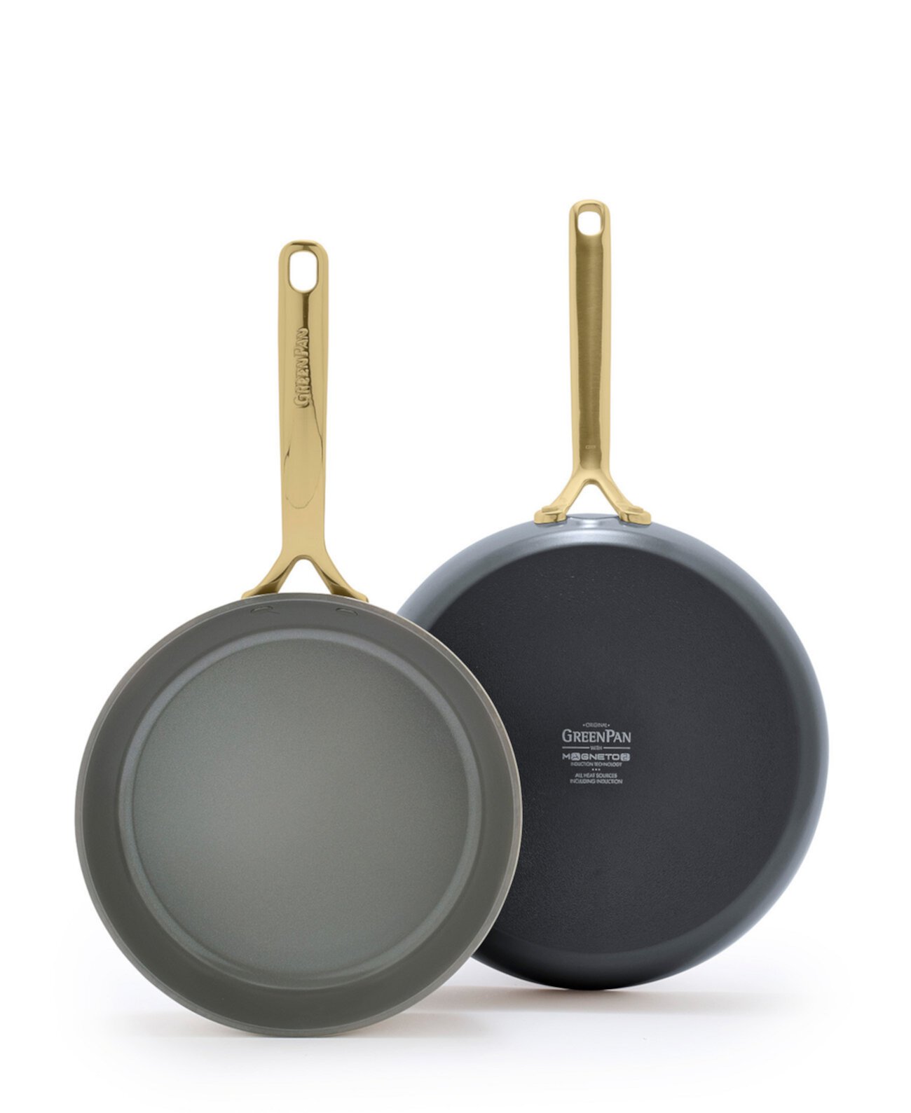 GP5 Champagne Healthy Ceramic Nonstick Frypan, Set of 2 Greenpan