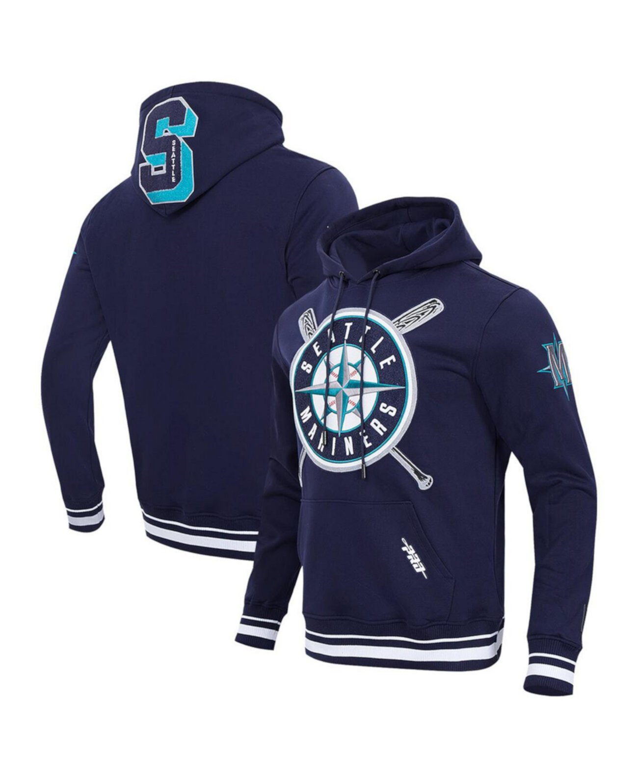 Мужское Худи Pro Standard Seattle Mariners Mash Up Logo Pro Standard