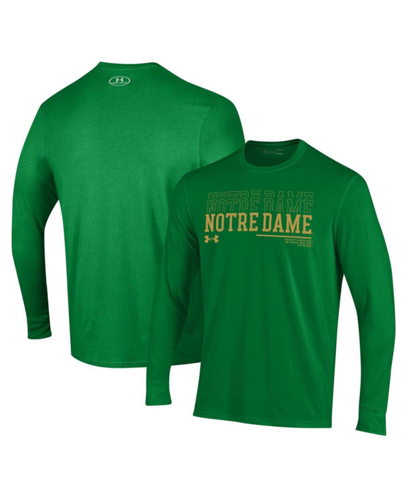 Мужская Джерси Under Armour Notre Dame Fighting Irish Sideline с длинным рукавом Under Armour