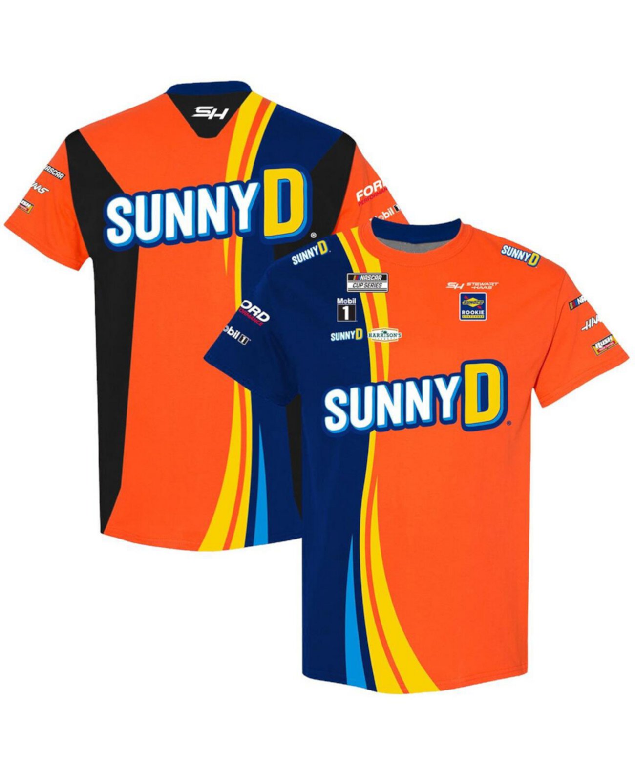 Мужская Джерси Stewart-Haas Racing Team Collection Josh Berry SunnyD Uniform T-Shirt Stewart-Haas Racing Team Collection