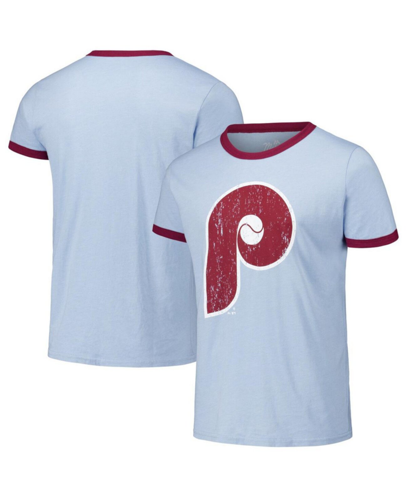 Трикотажная футболка рингер с контрастным дизайном Philadelphia Phillies от Majestic Majestic