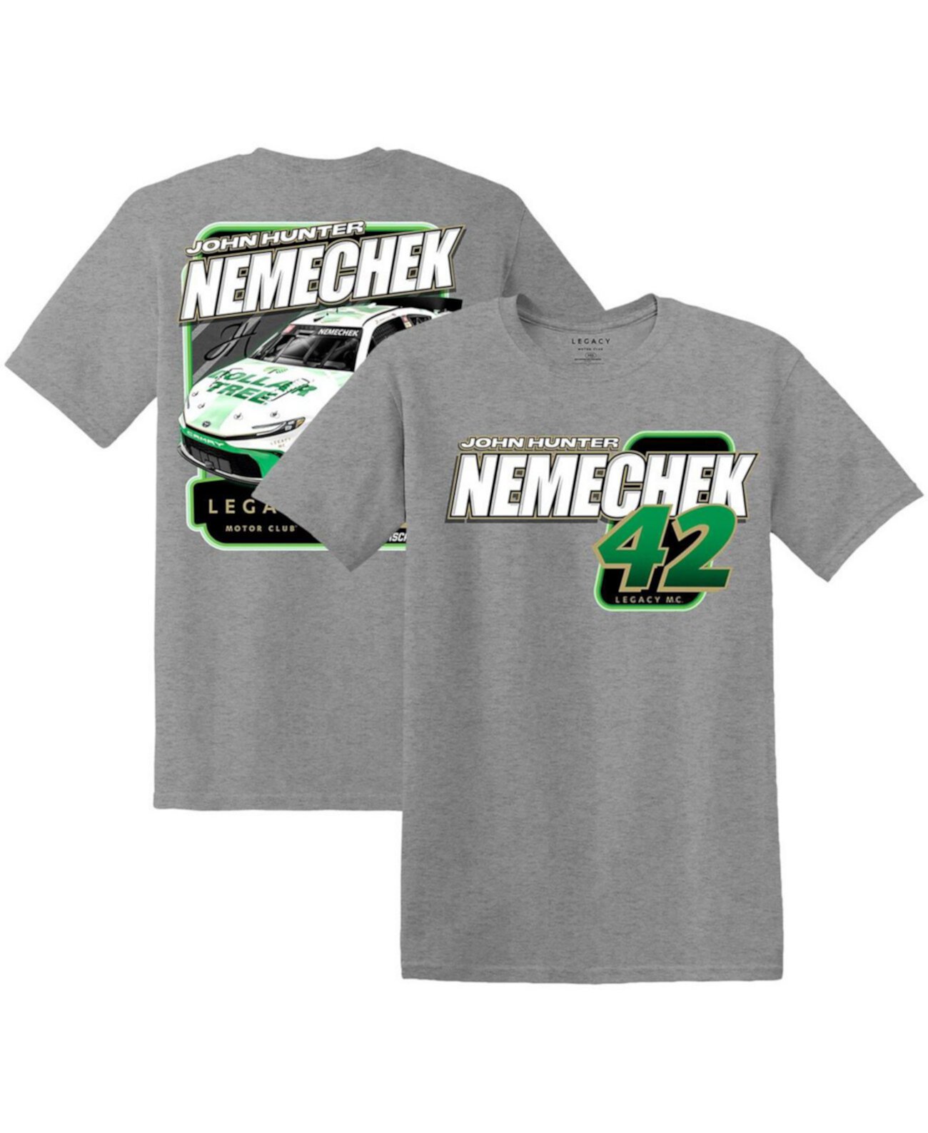 Мужская Джерси Legacy Motor Club Team Collection John Hunter Nemechek Dollar Tree Car T-Shirt Legacy Motor Club Team Collection