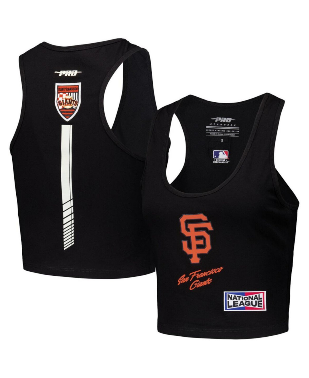 Женская черная майка San Francisco Giants Fast Lane из обтягивающего трибленда Pro Standard