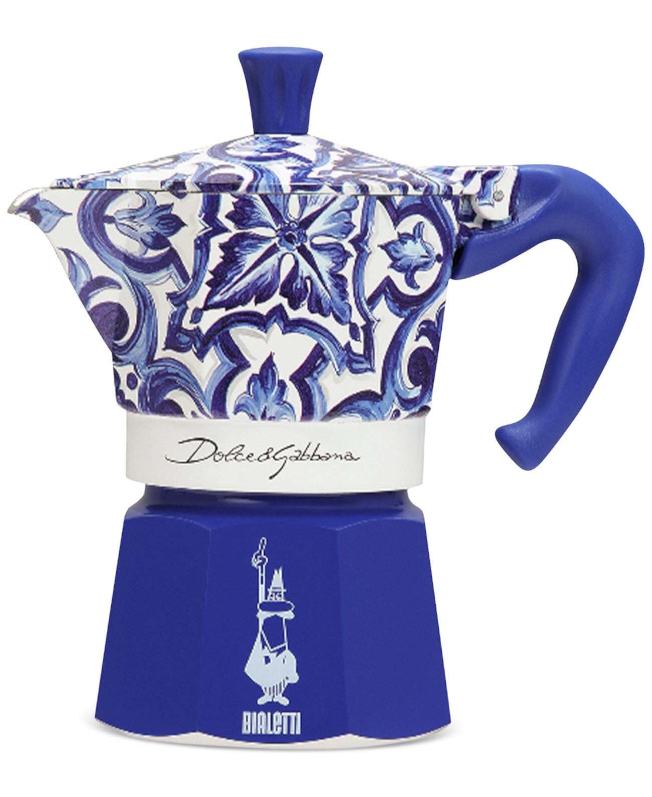 Blue Meditteraneo Dolce & Gabbana 3-Cup Moka Stovetop Coffee Maker Bialetti