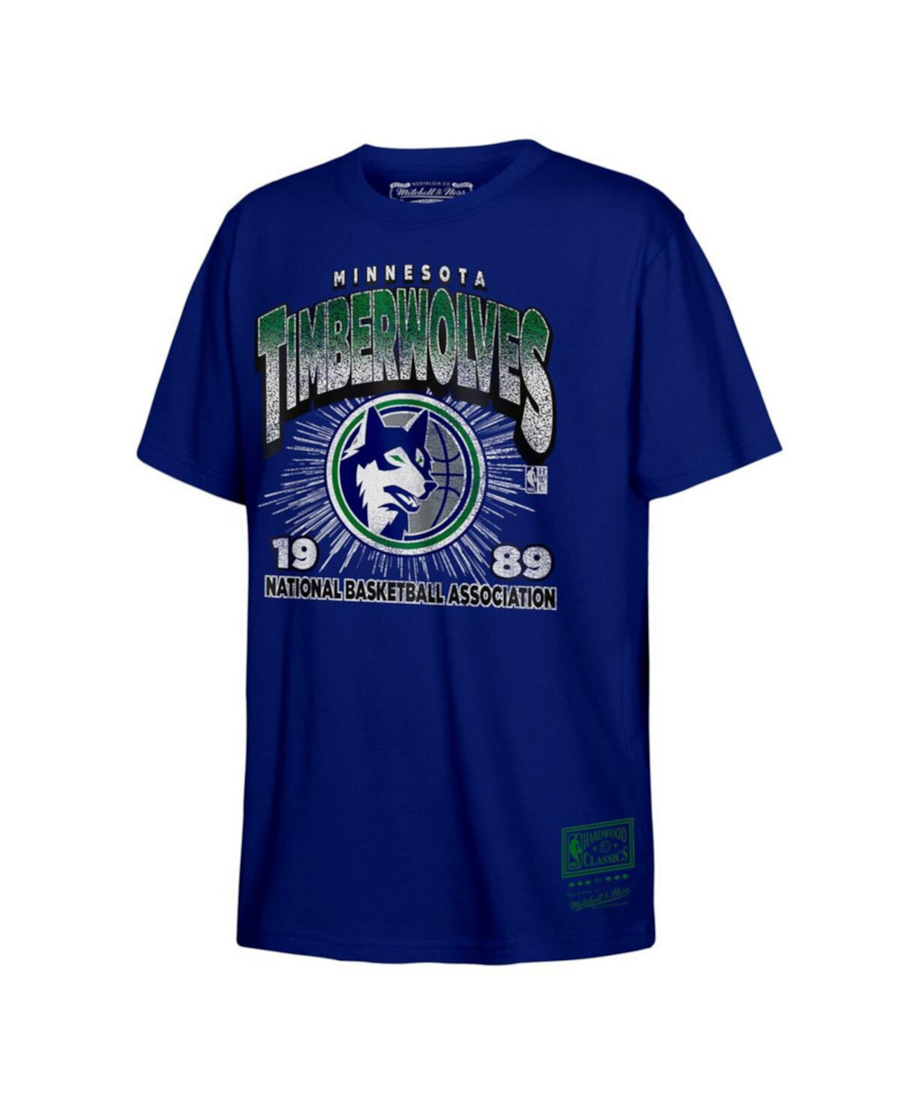 Детская Футболка Mitchell & Ness Minnesota Timberwolves Hardwood Classics Vintage-like Hoopster Mitchell & Ness