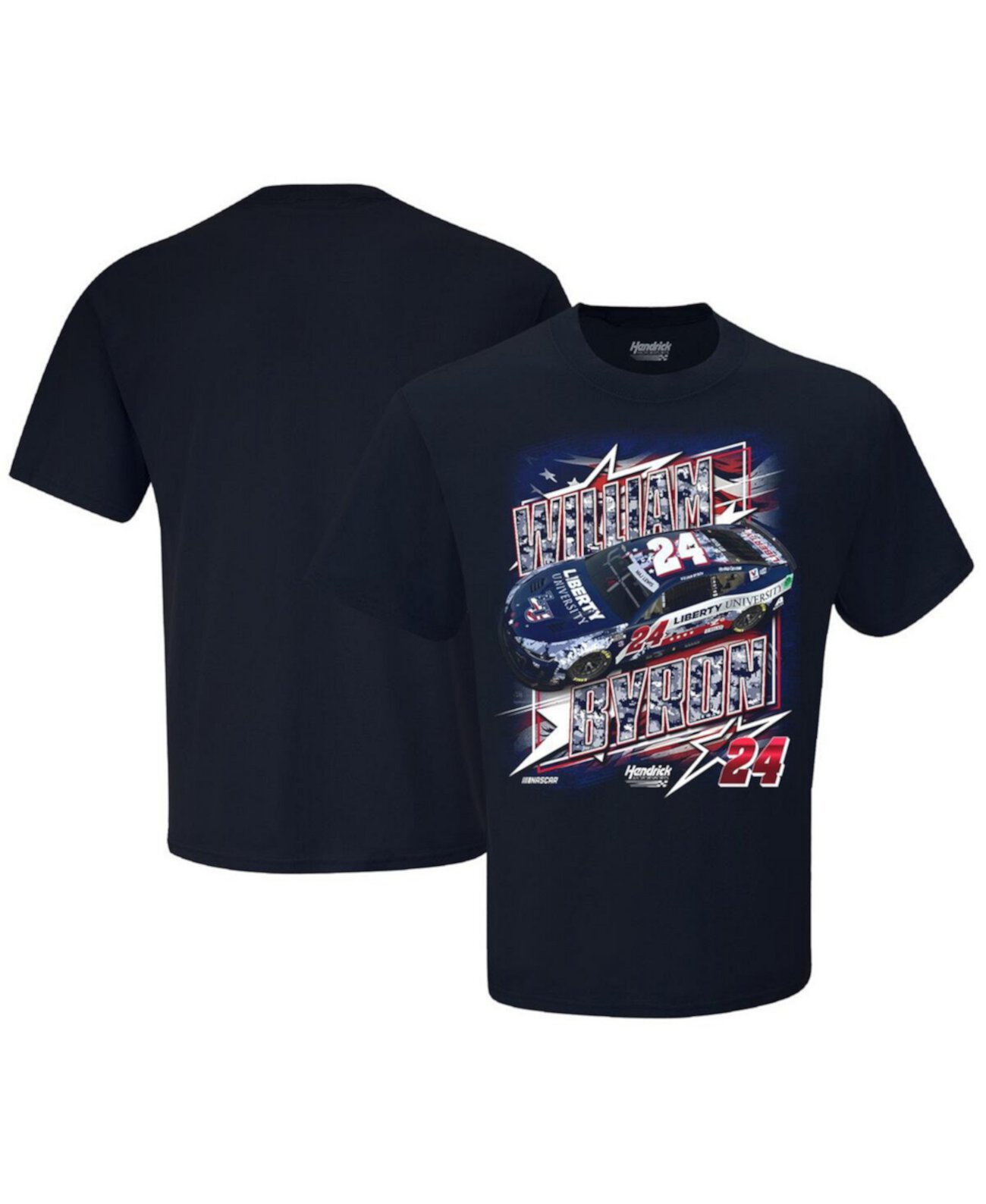 Мужская Джерси Hendrick Motorsports Team Collection William Byron Liberty University Patriotic Hendrick Motorsports Team Collection