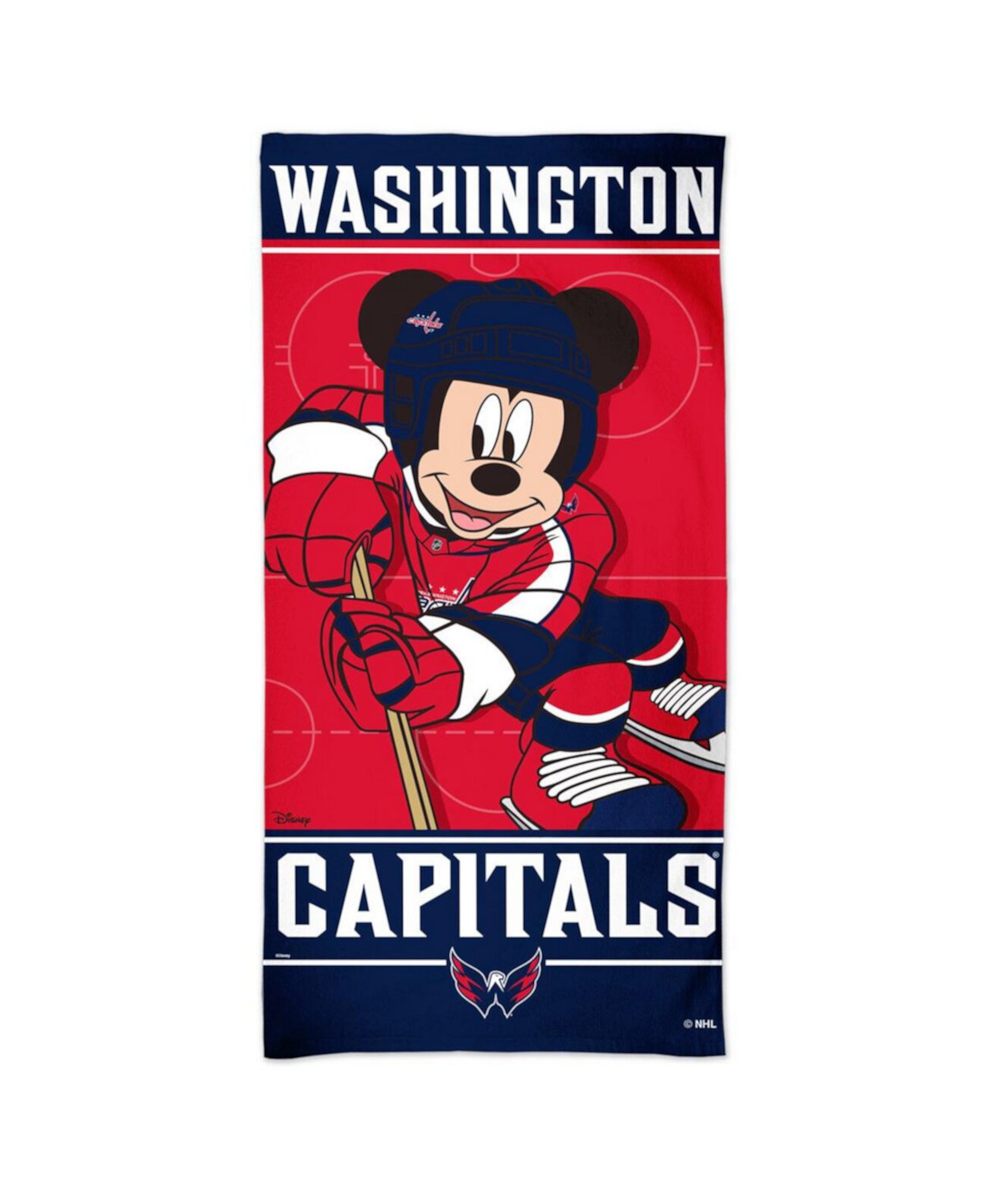 Washington Capitals 30'' x 60'' Team Disney Spectra Beach Towel Wincraft