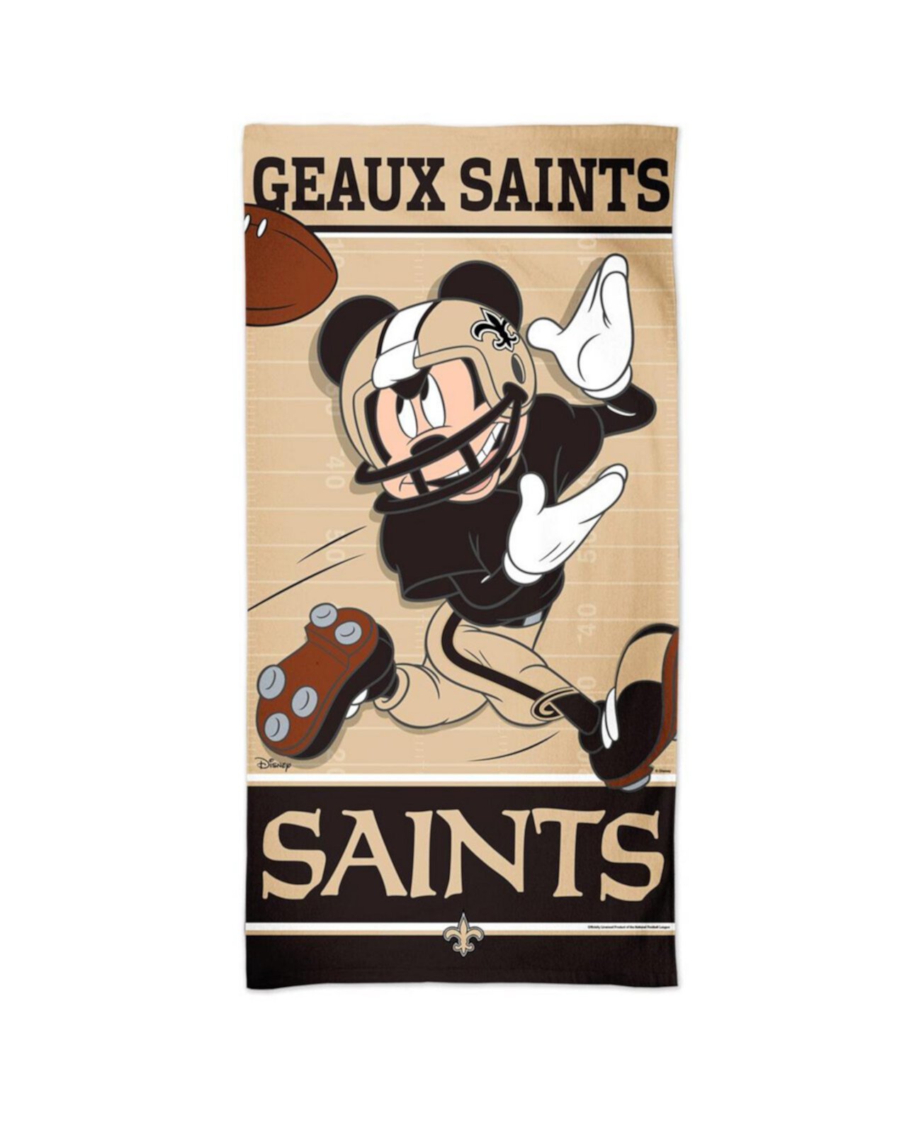 New Orleans Saints 30'' x 60'' Disney Spectra Beach Towel Wincraft