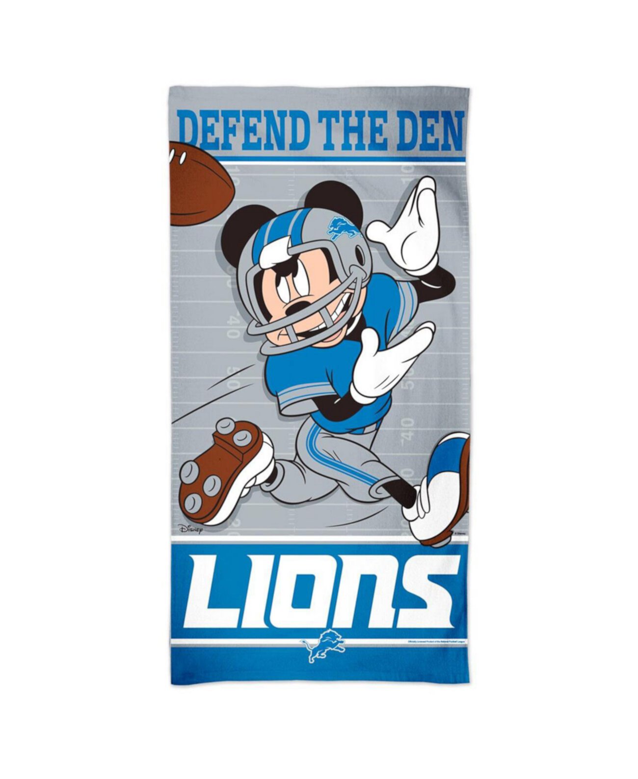 Detroit Lions 30'' x 60'' Disney Spectra Beach Towel Wincraft