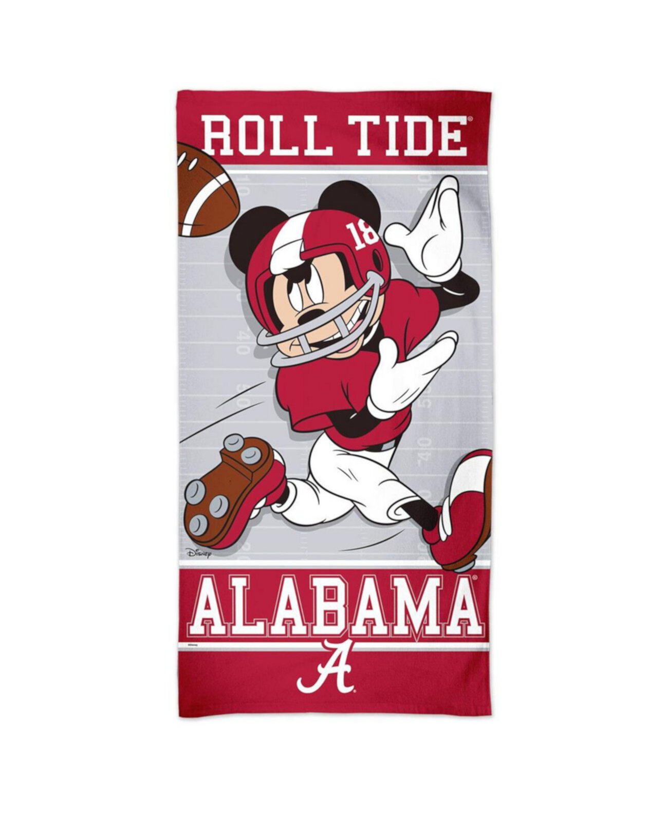 Alabama Crimson Tide 30'' x 60'' Team Disney Spectra Beach Towel Wincraft