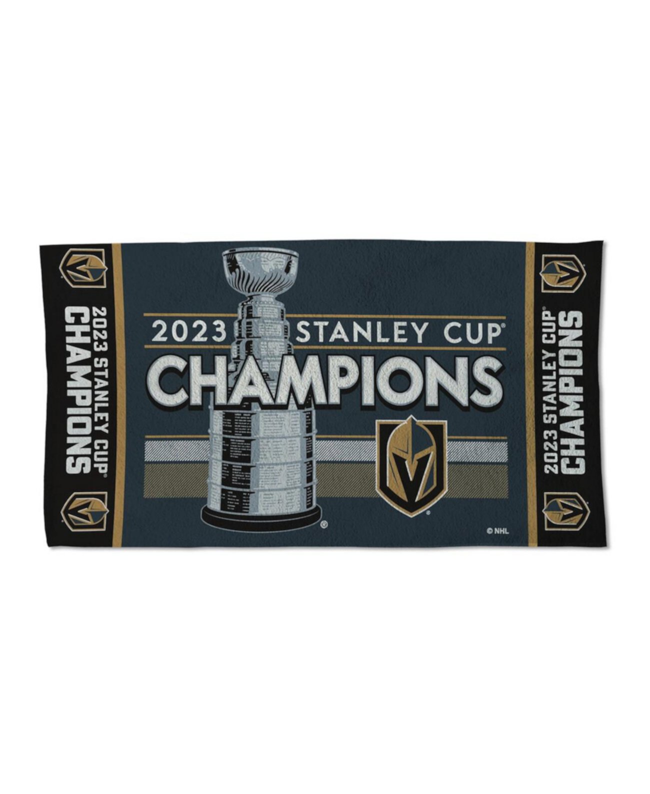 Vegas Golden Knights 2023 Stanley Cup Champions Locker Room 22'' x 42'' Two-Sided On Ice Towel Wincraft