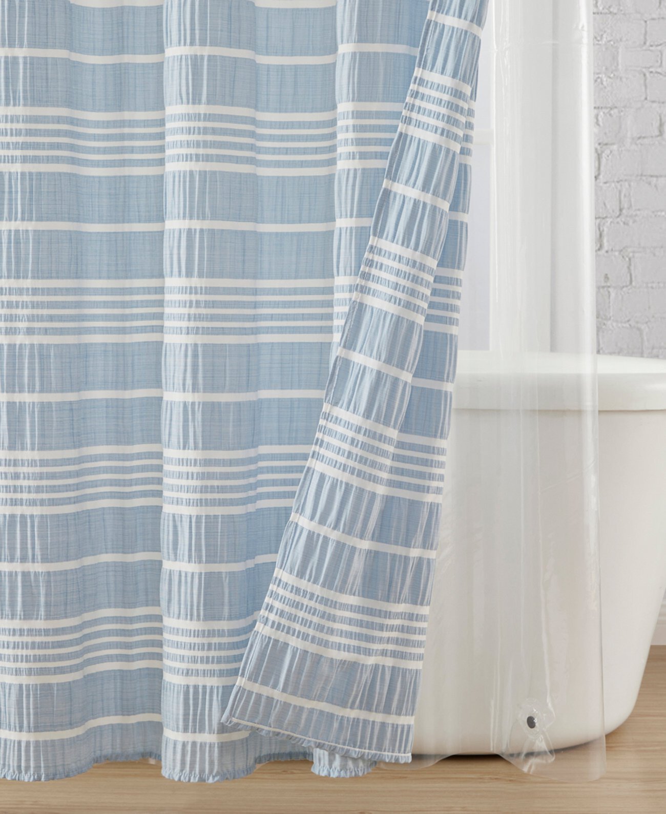 Seersucker 14-Pc. Shower Curtain Set Clorox