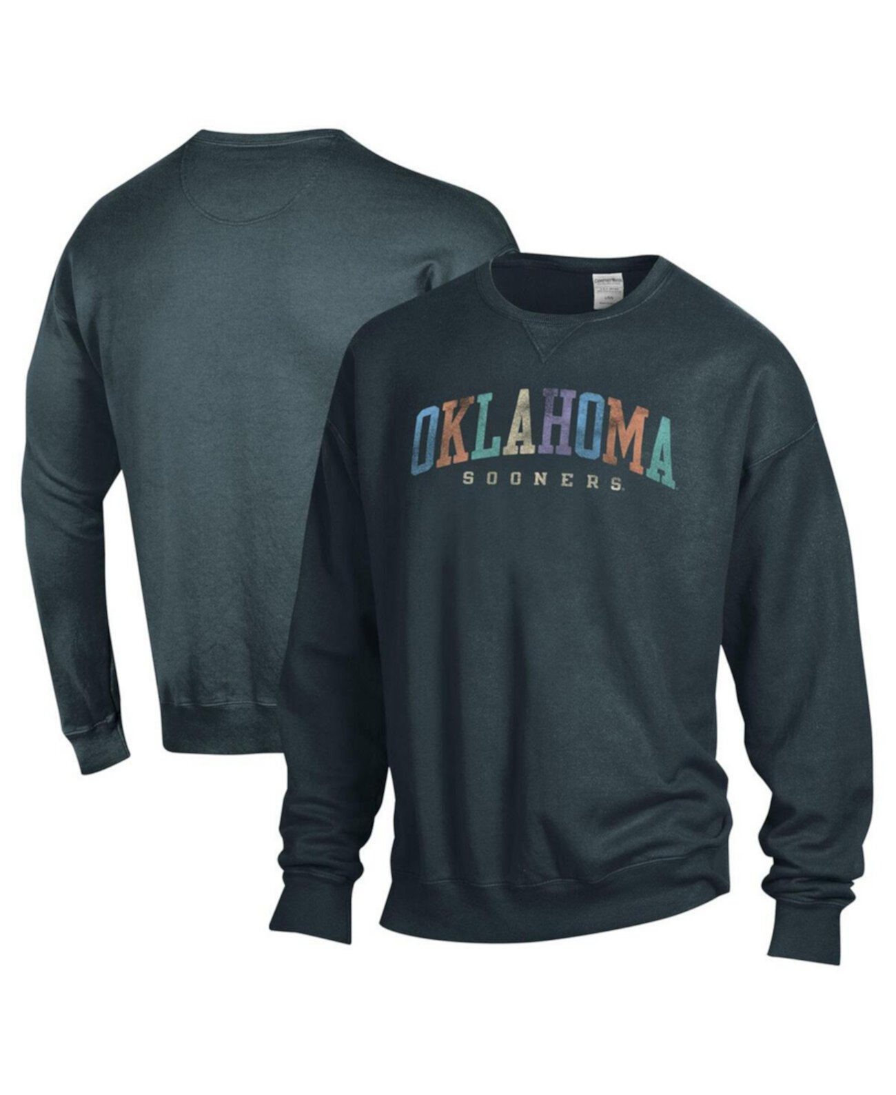 Унисекс серый свитшот Oklahoma Sooners Oversized с флисовой подкладкой Comfortwash