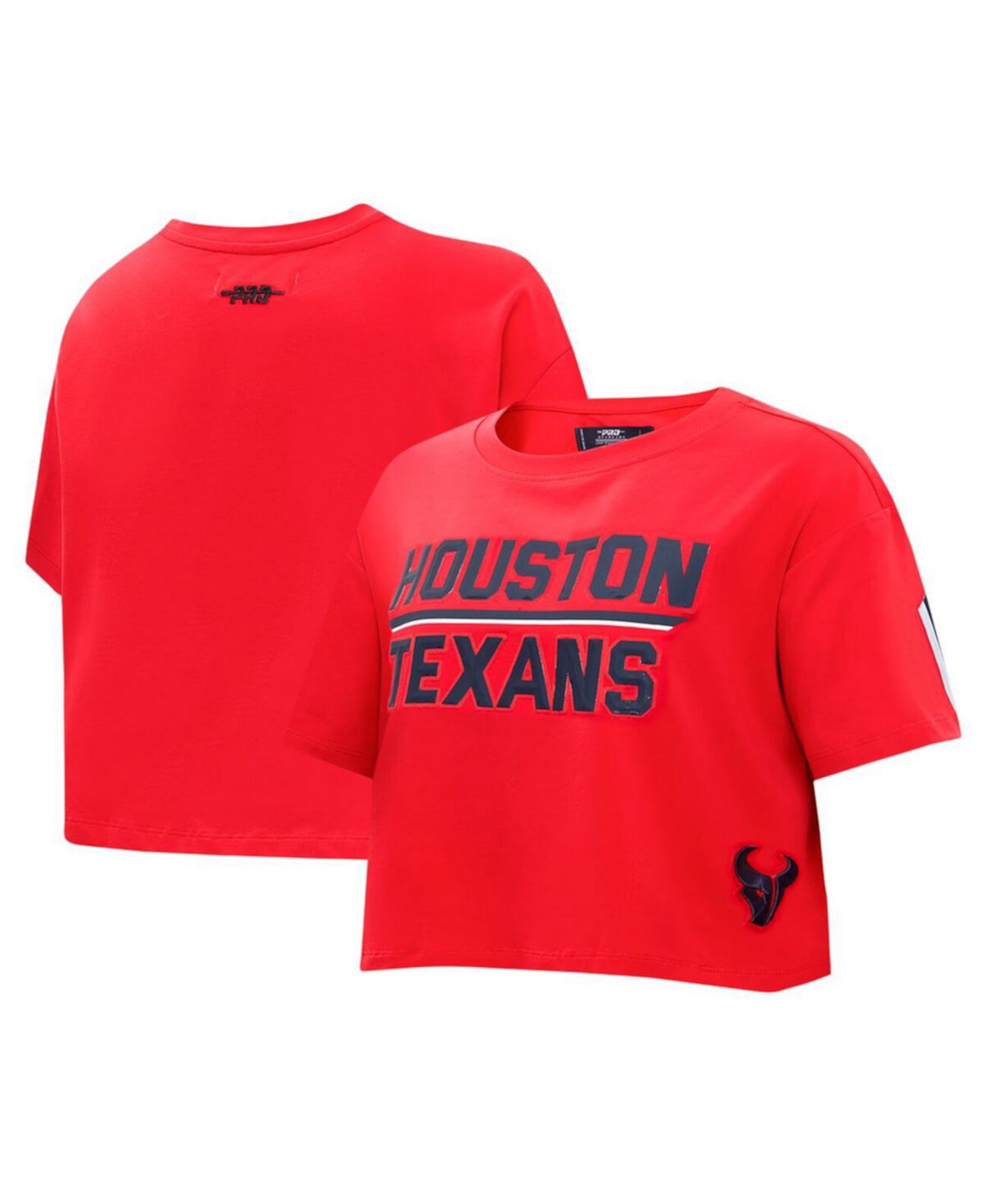 Женская красная футболка с коротким кроем в стиле boxy Houston Texans Pro Standard