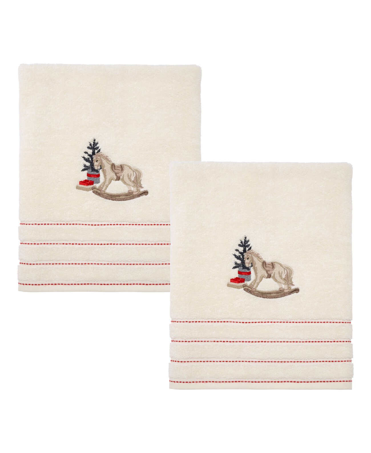 Holiday Countdown Cotton 2 Pack Bath Towel, 27" x 52" Avanti