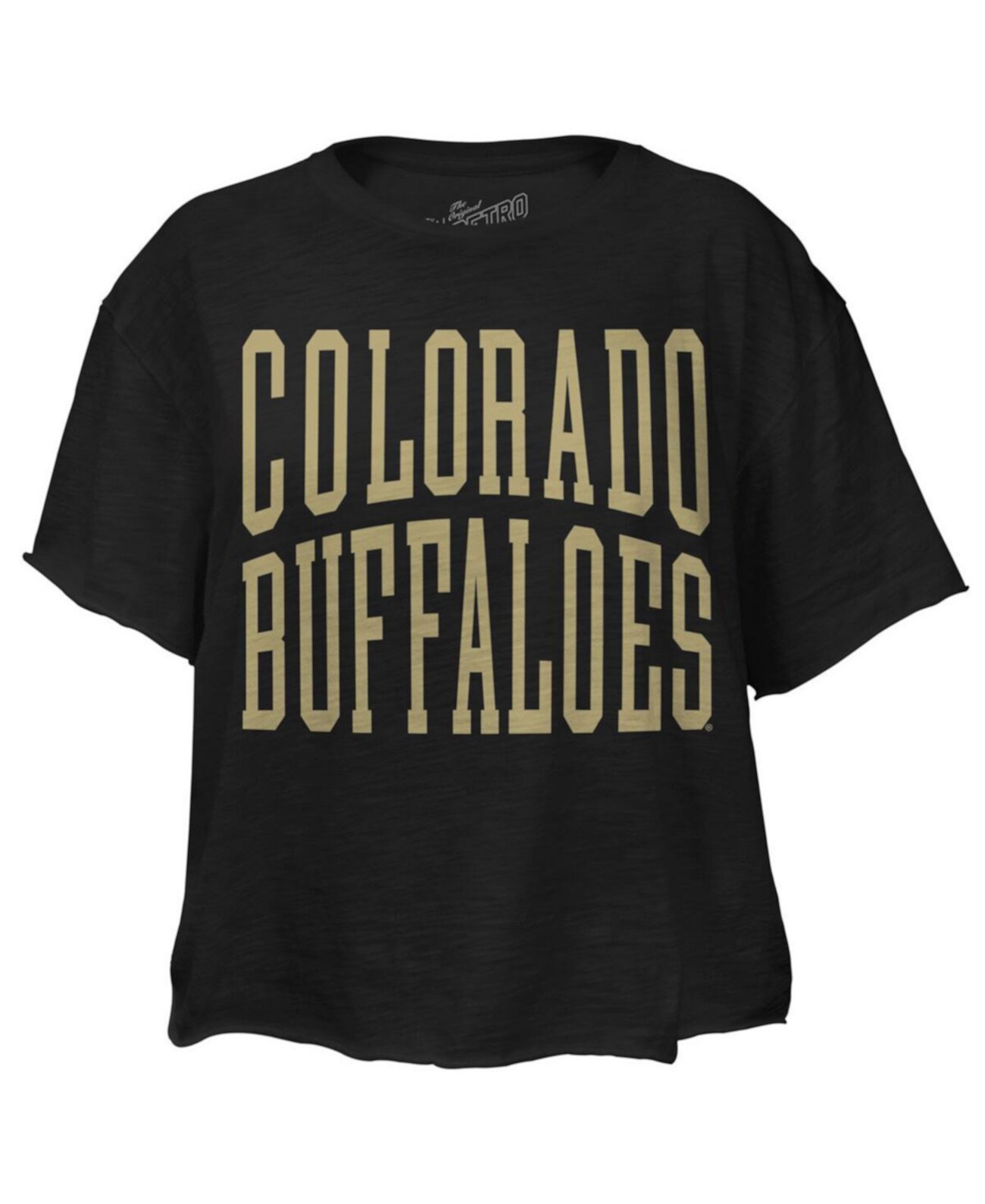 Женская Джерси Original Retro Brand Colorado Buffaloes Team Name Slub Кроп-топ Original Retro Brand