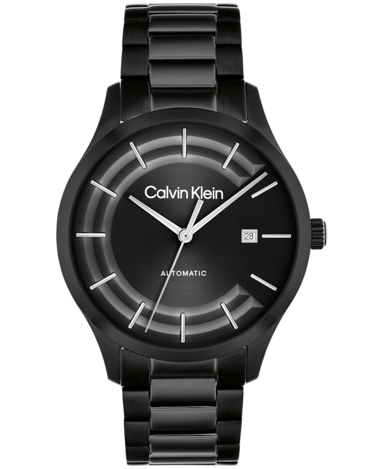 Смарт часы Calvin Klein Unisex Iconic Автоматические Чёрный Нержавеющая Сталь Браслет Часы 40mm Calvin Klein