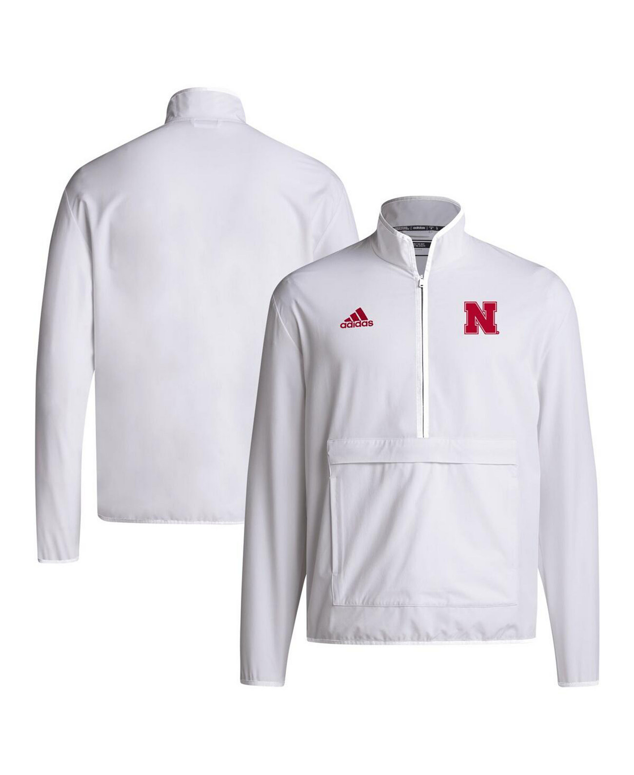 Мужская куртка Adidas с логотипом и карманами Nebraska Huskers Adidas