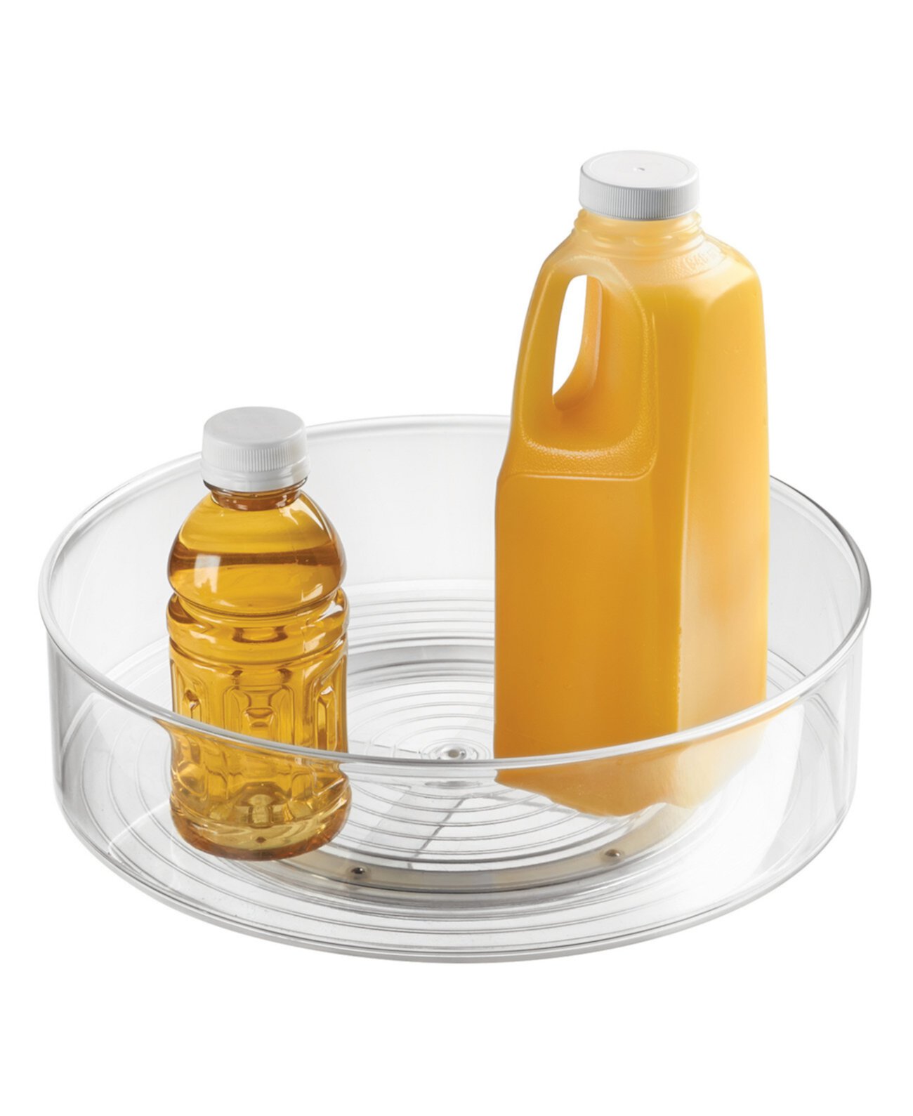 Plastic Lazy Susan Turntable Organizer, Pantry, Bathroom, General Storage and More, The Linus Collection-9, Clear IDesign