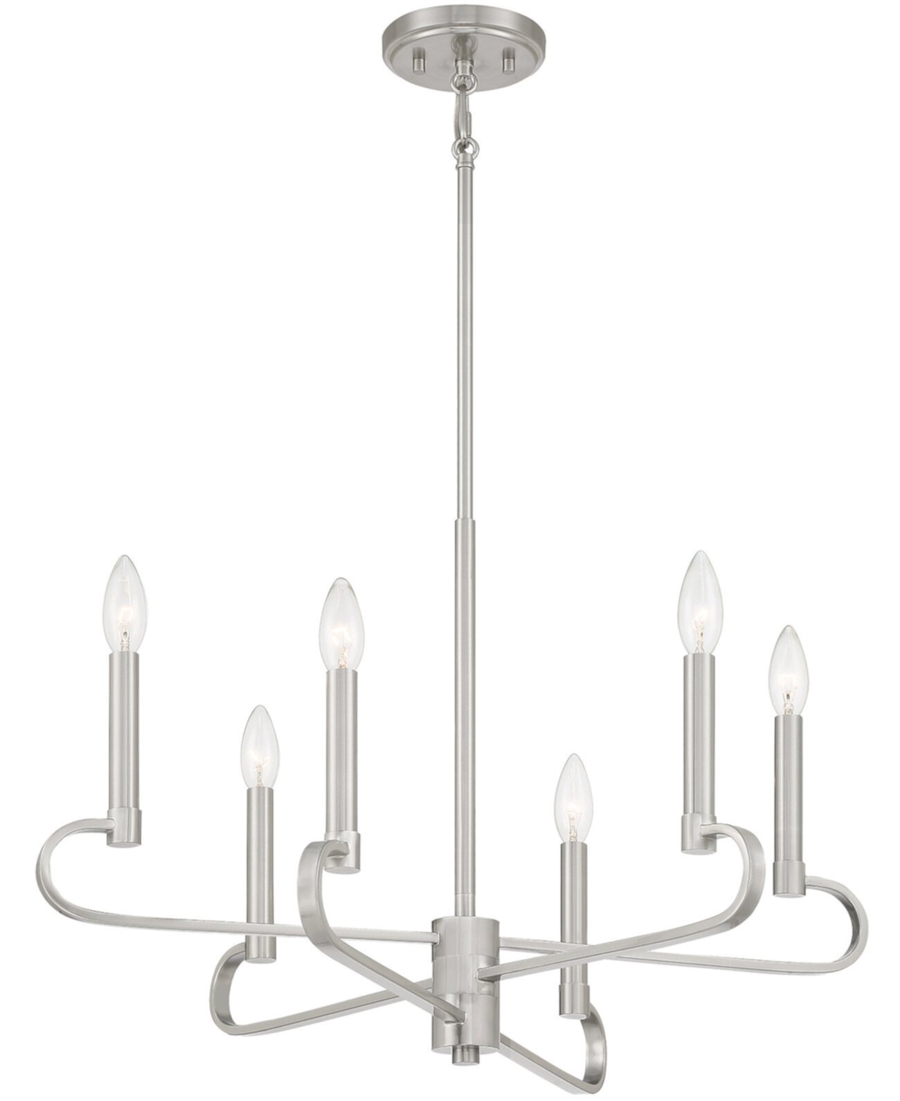 Summit 25.5" Metal 6 Light Chandelier Designer's Fountain