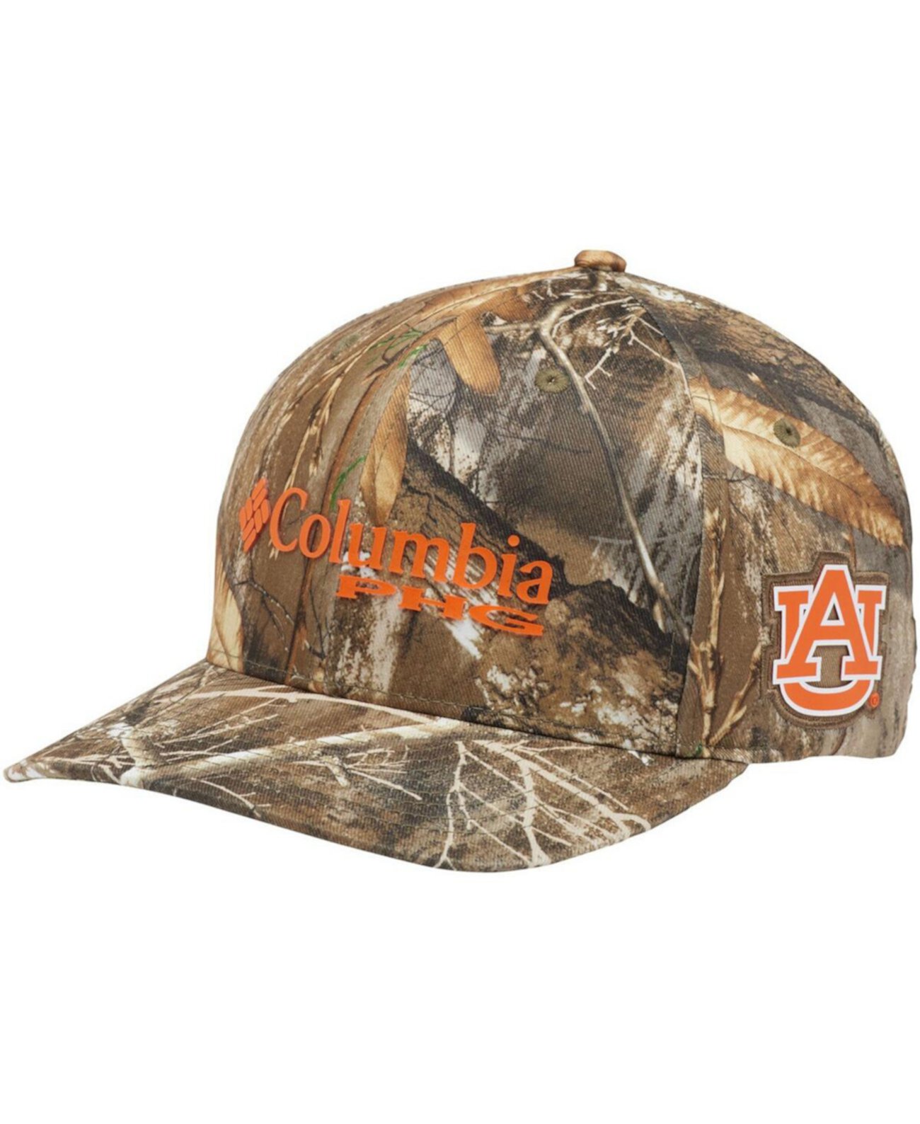 Универсальная бейсболка с камуфляжным принтом Realtree Camo и логотипом Auburn Tigers Columbia