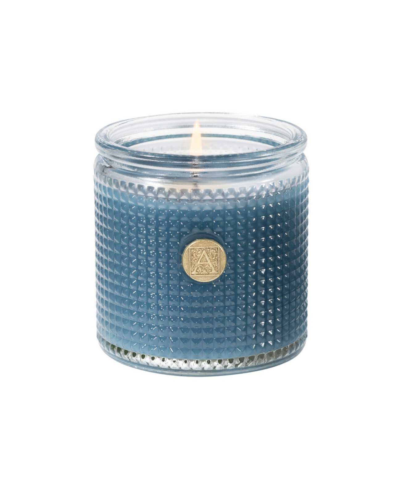 Starlit Cedar Textured Glass Candle,6oz Aromatique