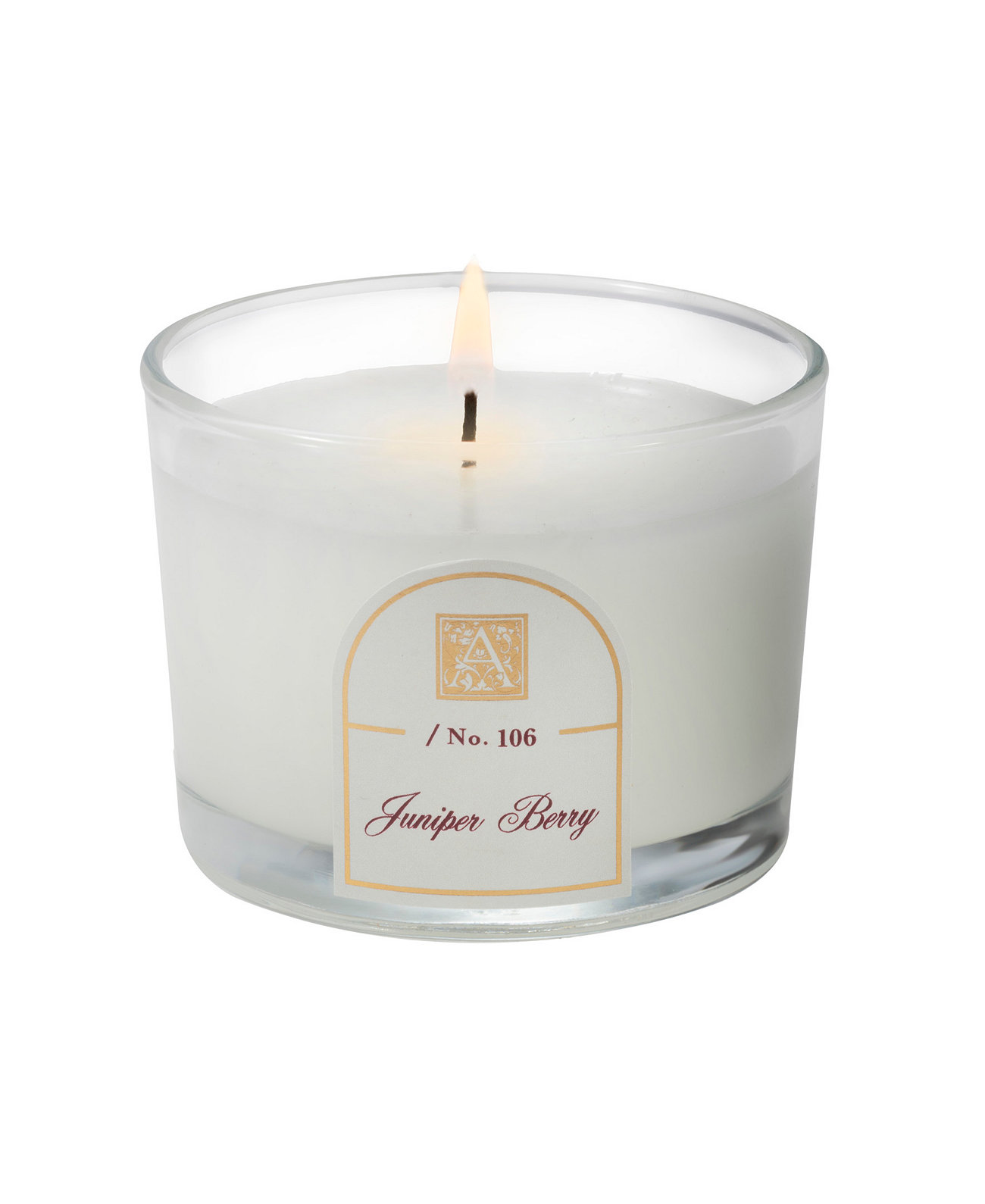 Juniper Berry Petite Tumbler Glass Candle,4.5oz Aromatique