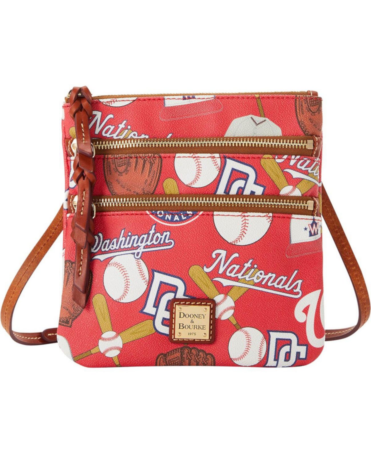 Сумка кросс-боди Dooney & Bourke Washington Nationals Game Day Triple Zip Dooney & Bourke