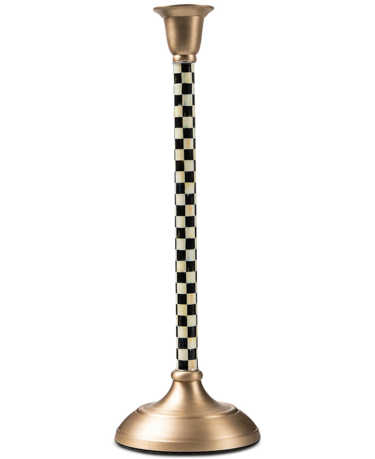 Large Courtly Check Candlestick MacKenzie-Childs