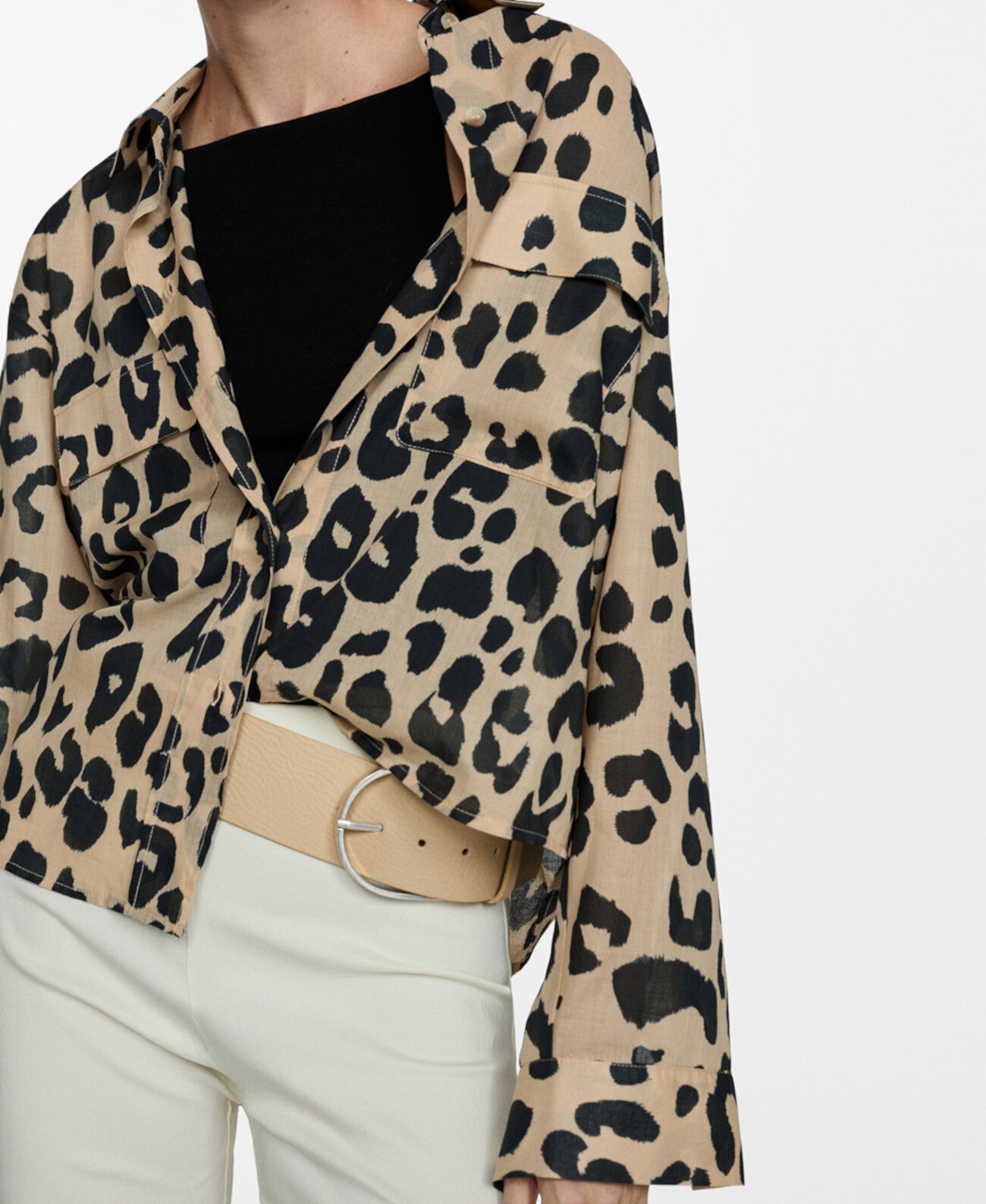 Women's Animal Print Shirt MANGO