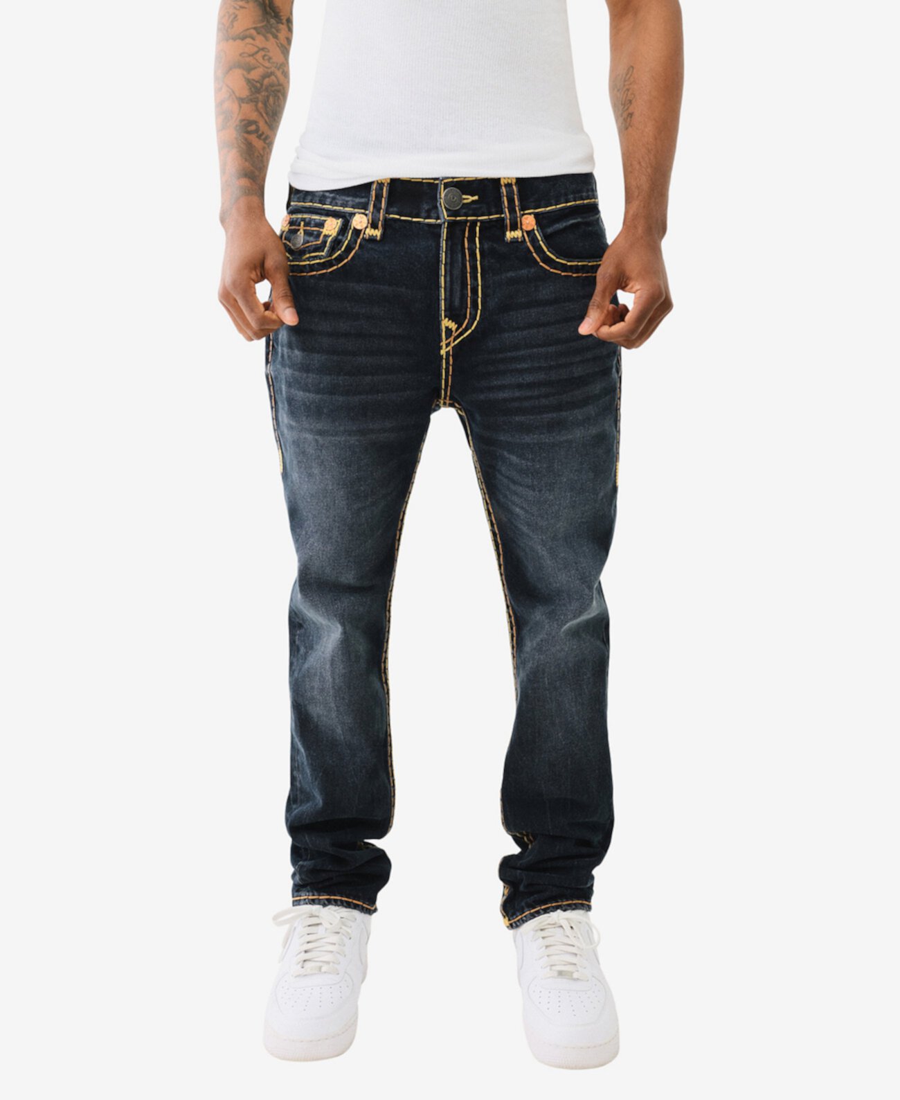 Мужские Джинсы skinny True Religion Rocco Super T Flap True Religion