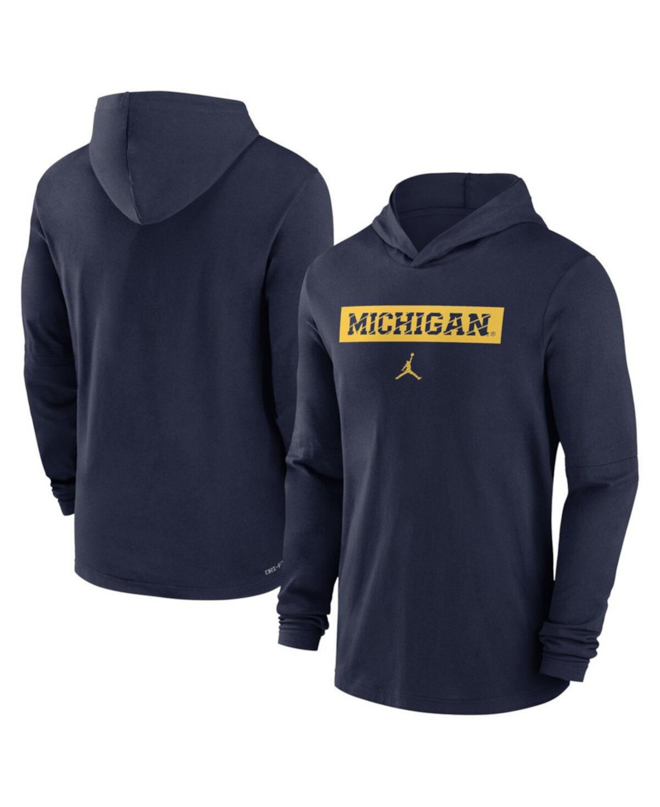 Мужская Джерси Jordan Michigan Wolverines Sideline Hoodie Jordan