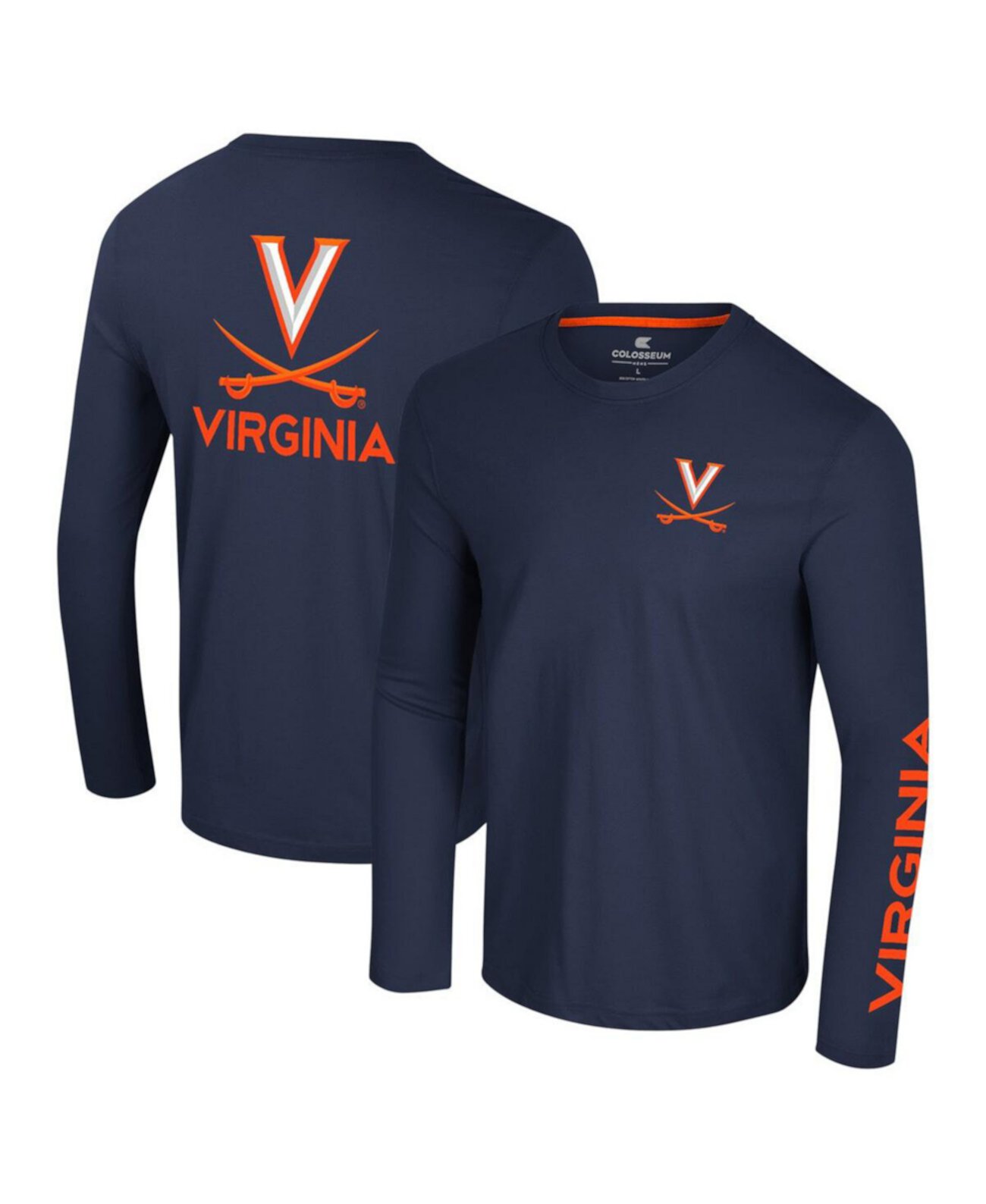 Мужская Джерси Colosseum Virginia Cavaliers Logo Lockup 3-Hit Colosseum