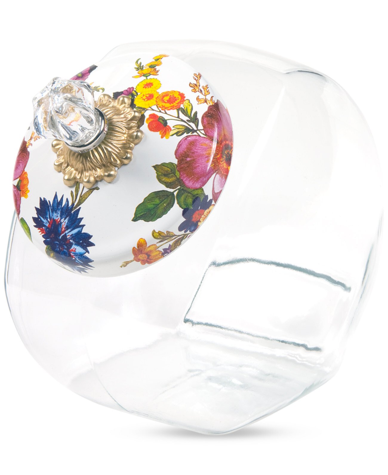 Flower Market Glass Cookie Jar MacKenzie-Childs