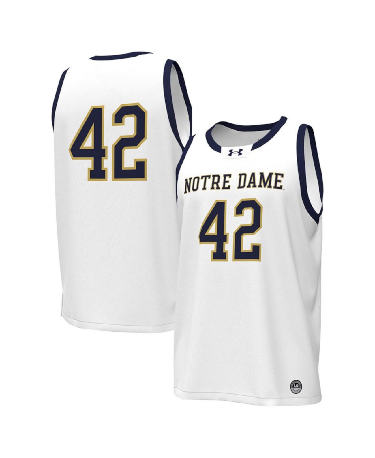 Мужское Джерси Under Armour 42 Replica Notre Dame Fighting Irish Under Armour