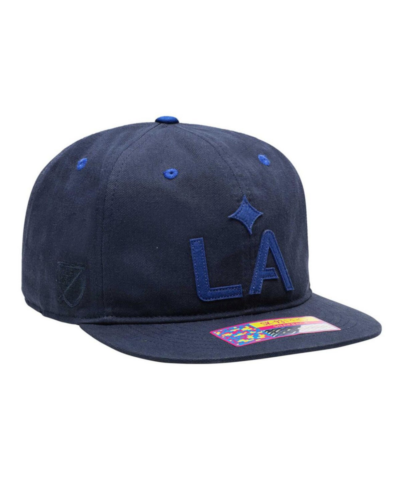 Мужская синяя кепка LA Galaxy с плоским козырьком и застежкой Snapback Fan Ink