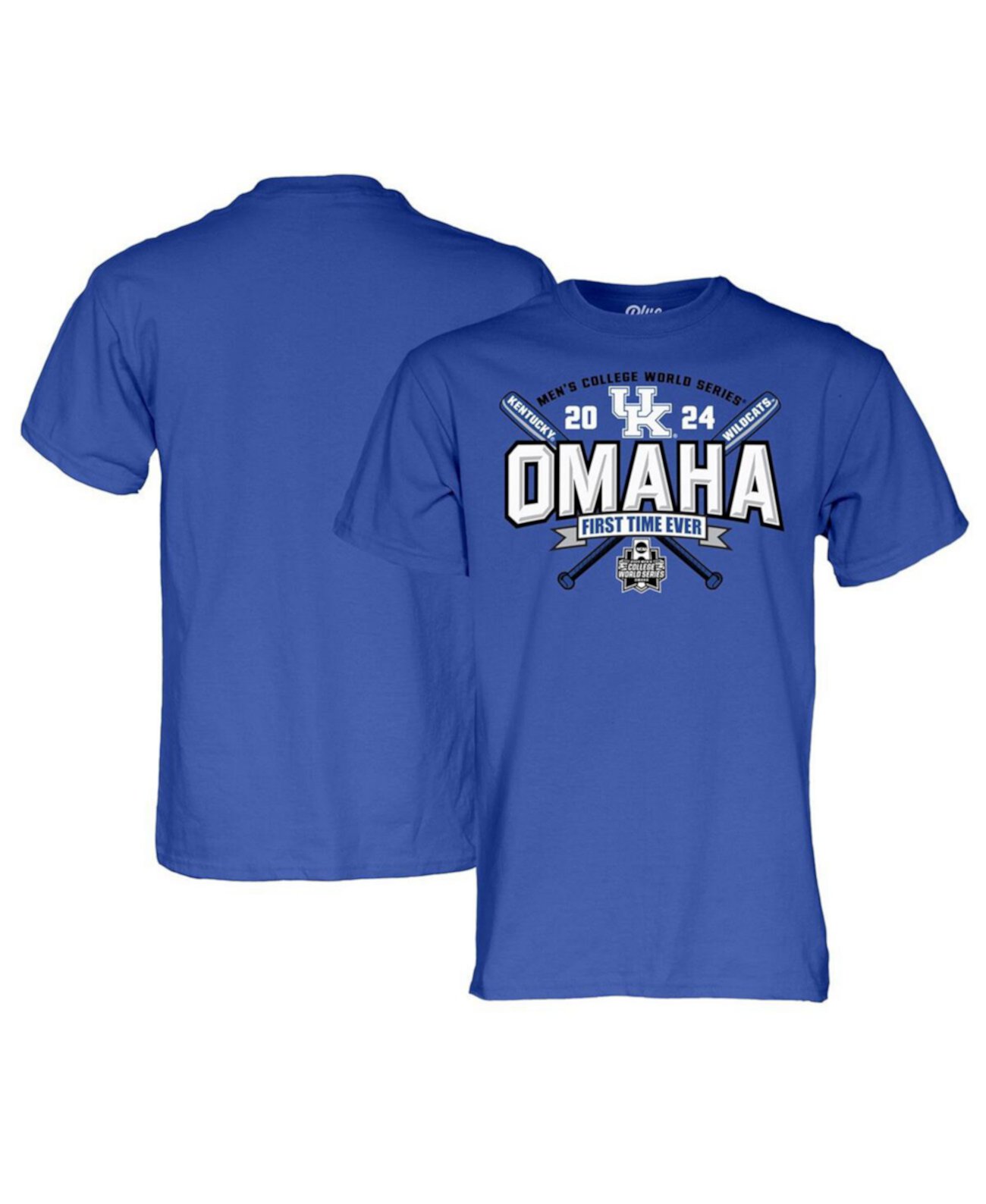 Мужская Джерси Blue 84 Kentucky Wildcats 2024 NCAA Men's Baseball College World Series Omaha Blue 84