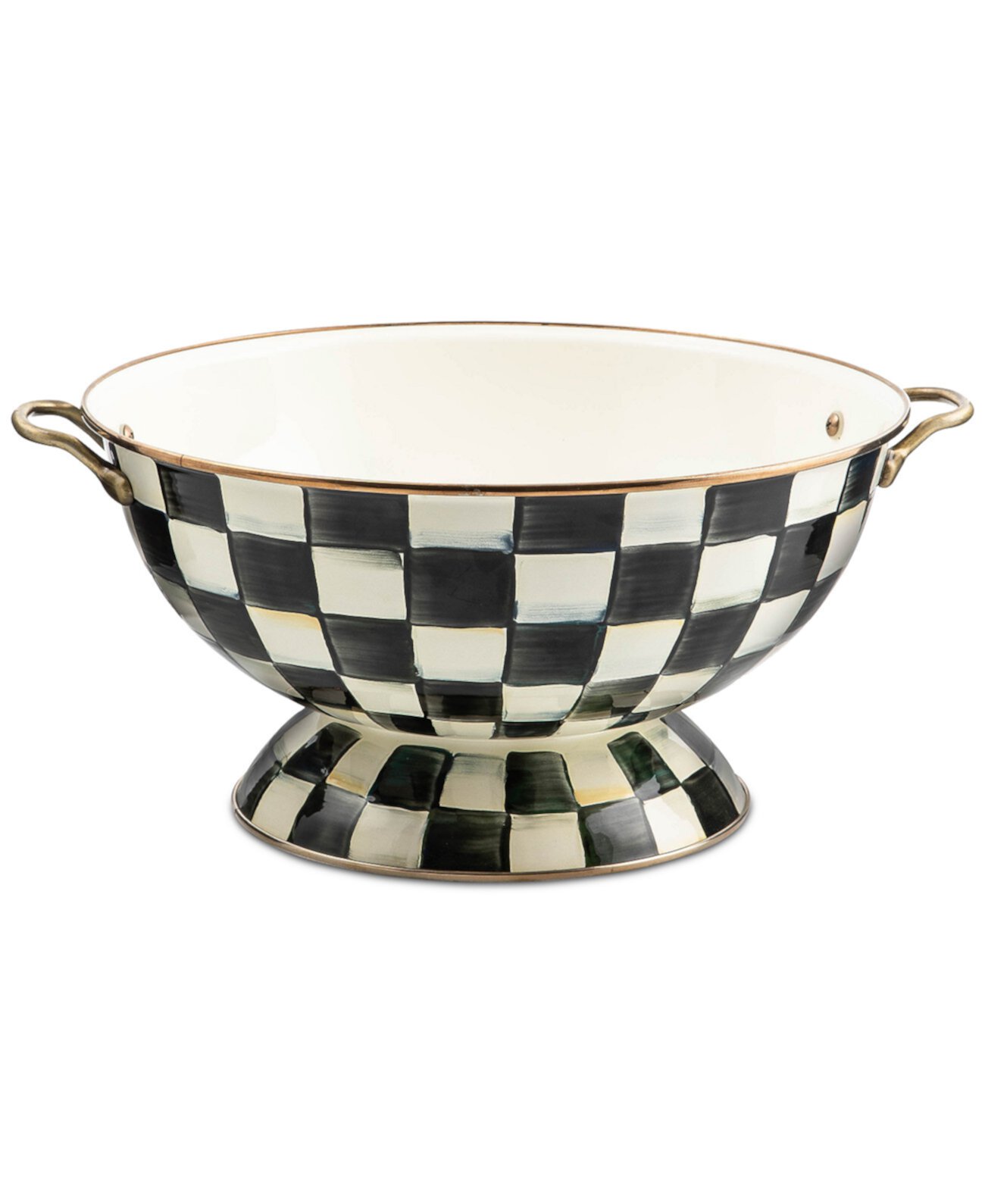 Courtly Check Enameled Steel Everything Bowl MacKenzie-Childs