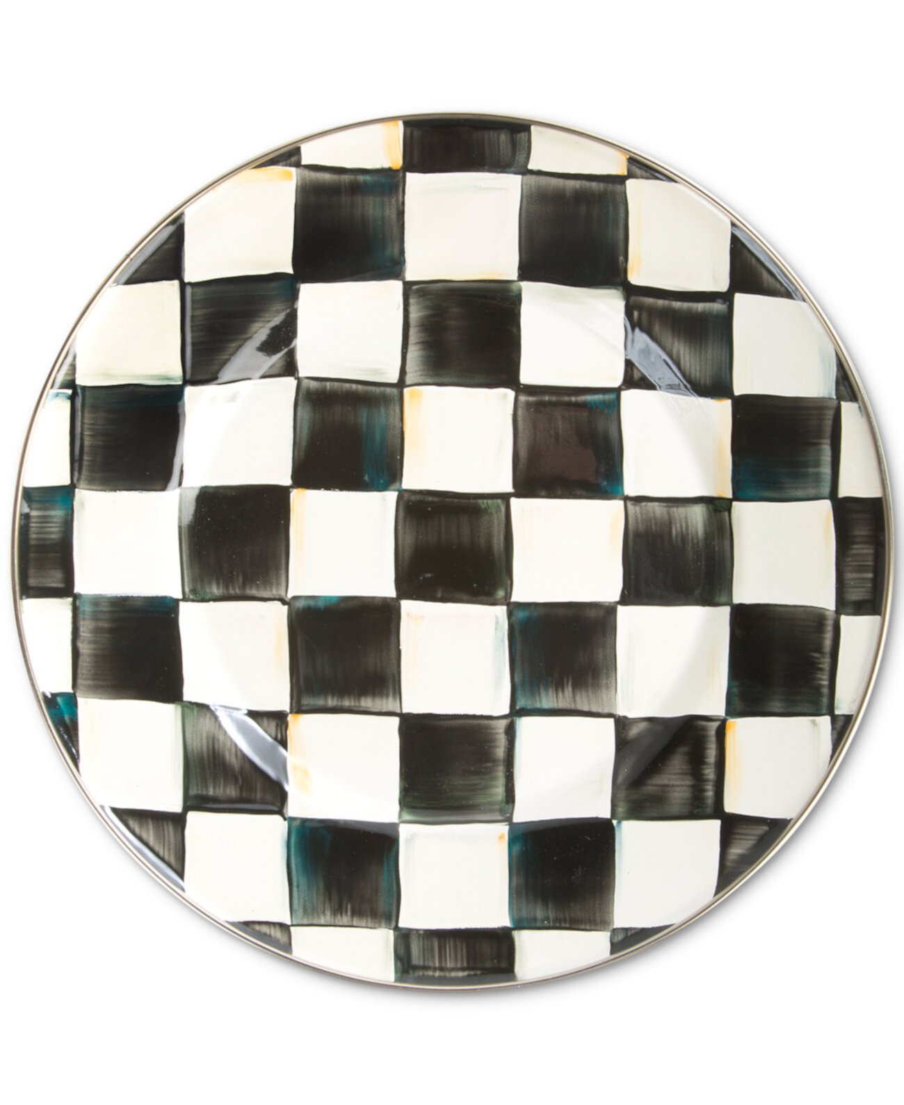 Courtly Check Dinner Plate MacKenzie-Childs