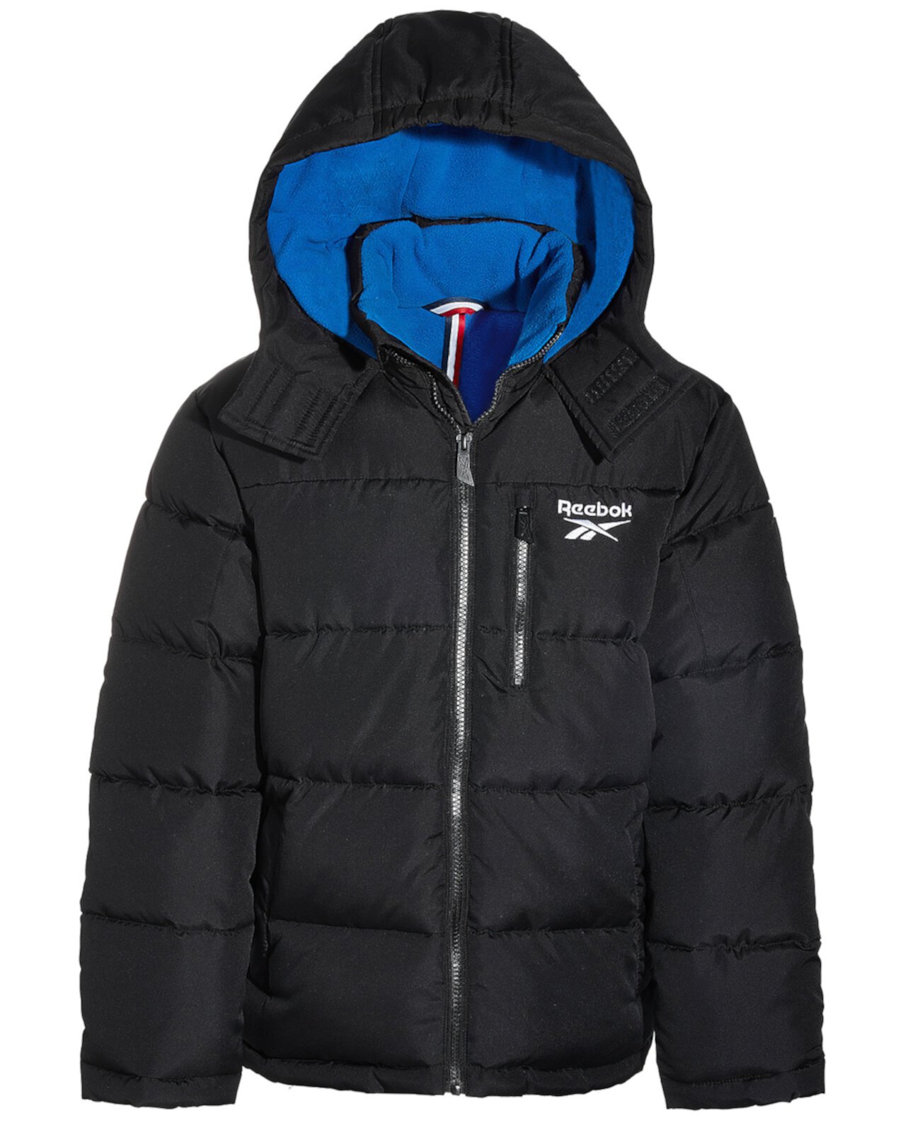 Мальчик Детские пуховики Reebok Big Boys Quilted Full-Zip Hooded Puffer Jacket Reebok