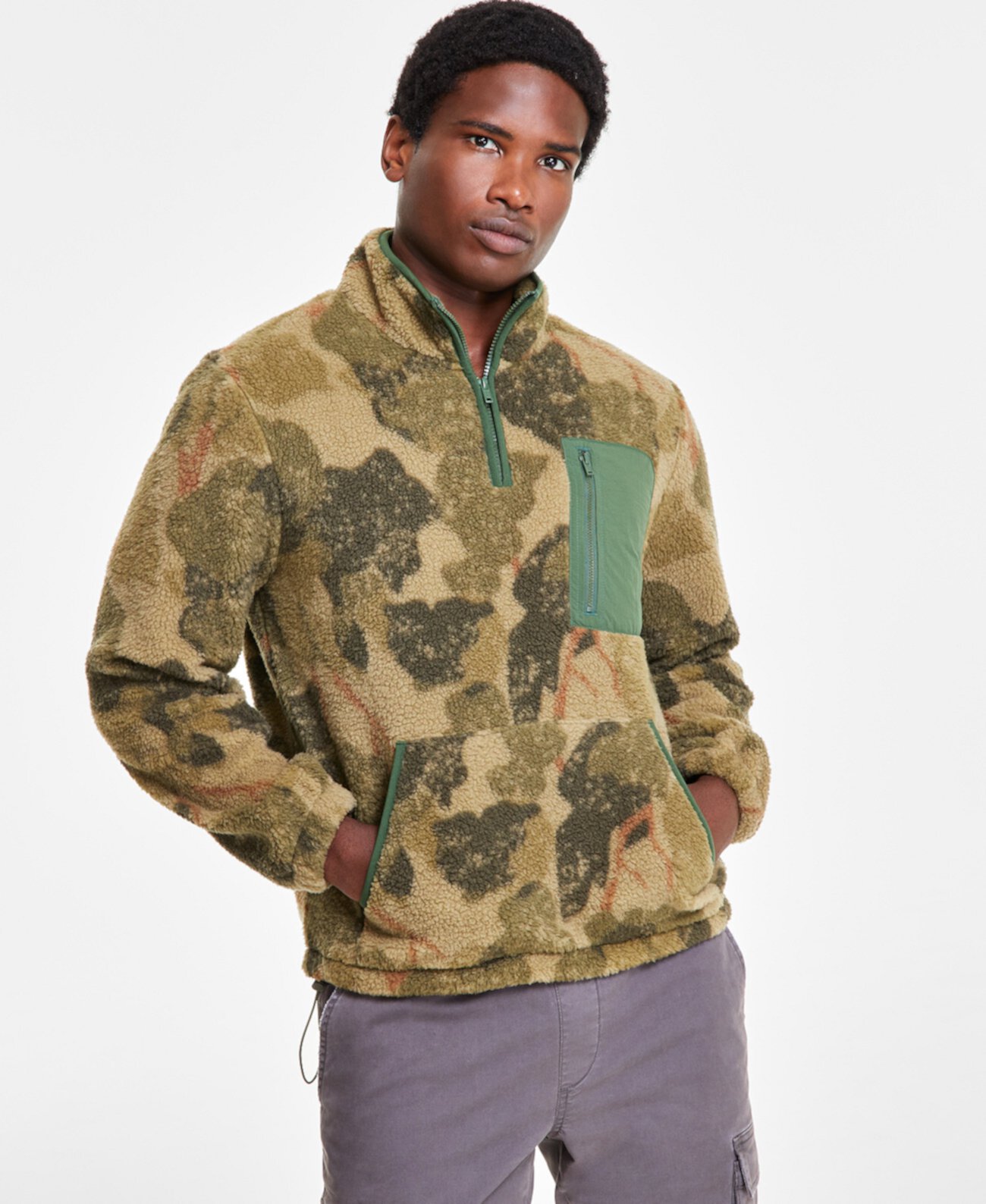 Мужская Толстовка Sun & Stone Arthur Fleece Camo Sun & Stone