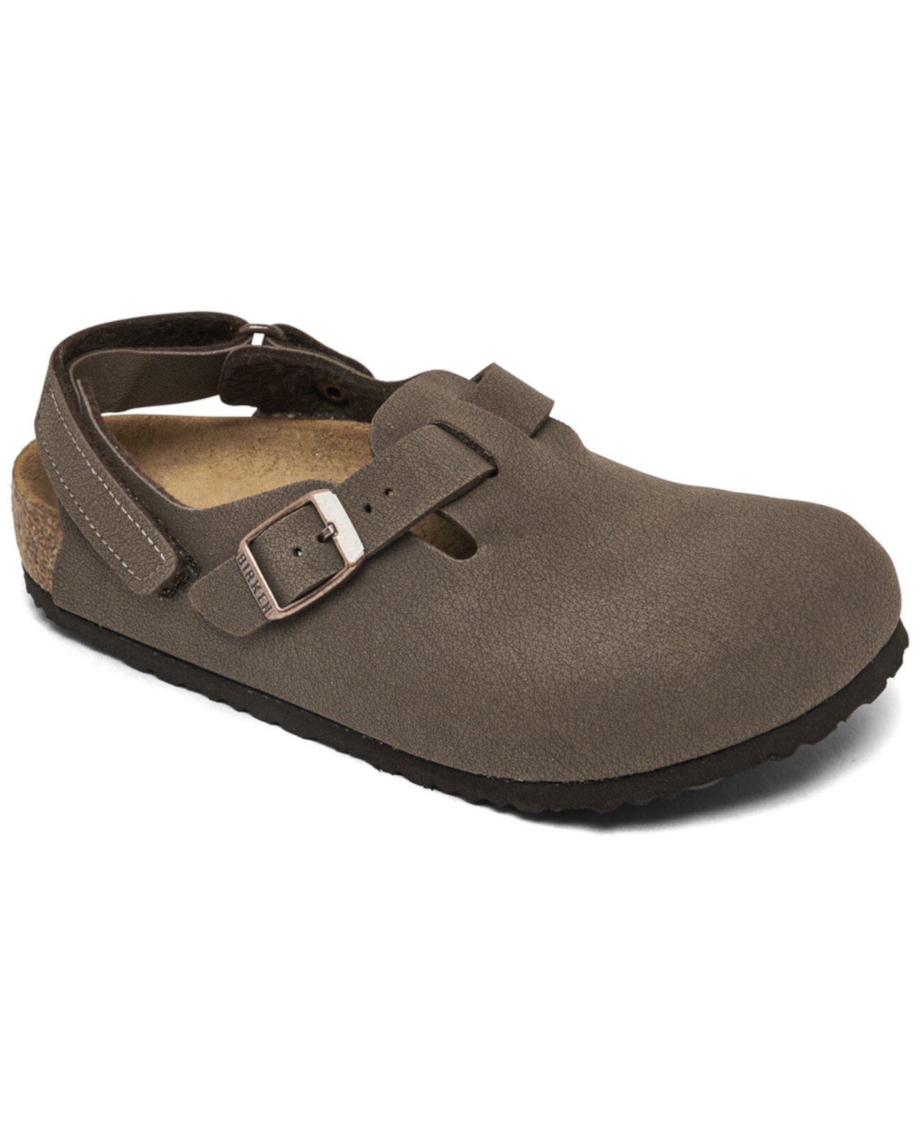 Детские клогги Birkenstock Tokio Birkibuc с верхом из материала Birkibuc и контурной стелькой Birkenstock