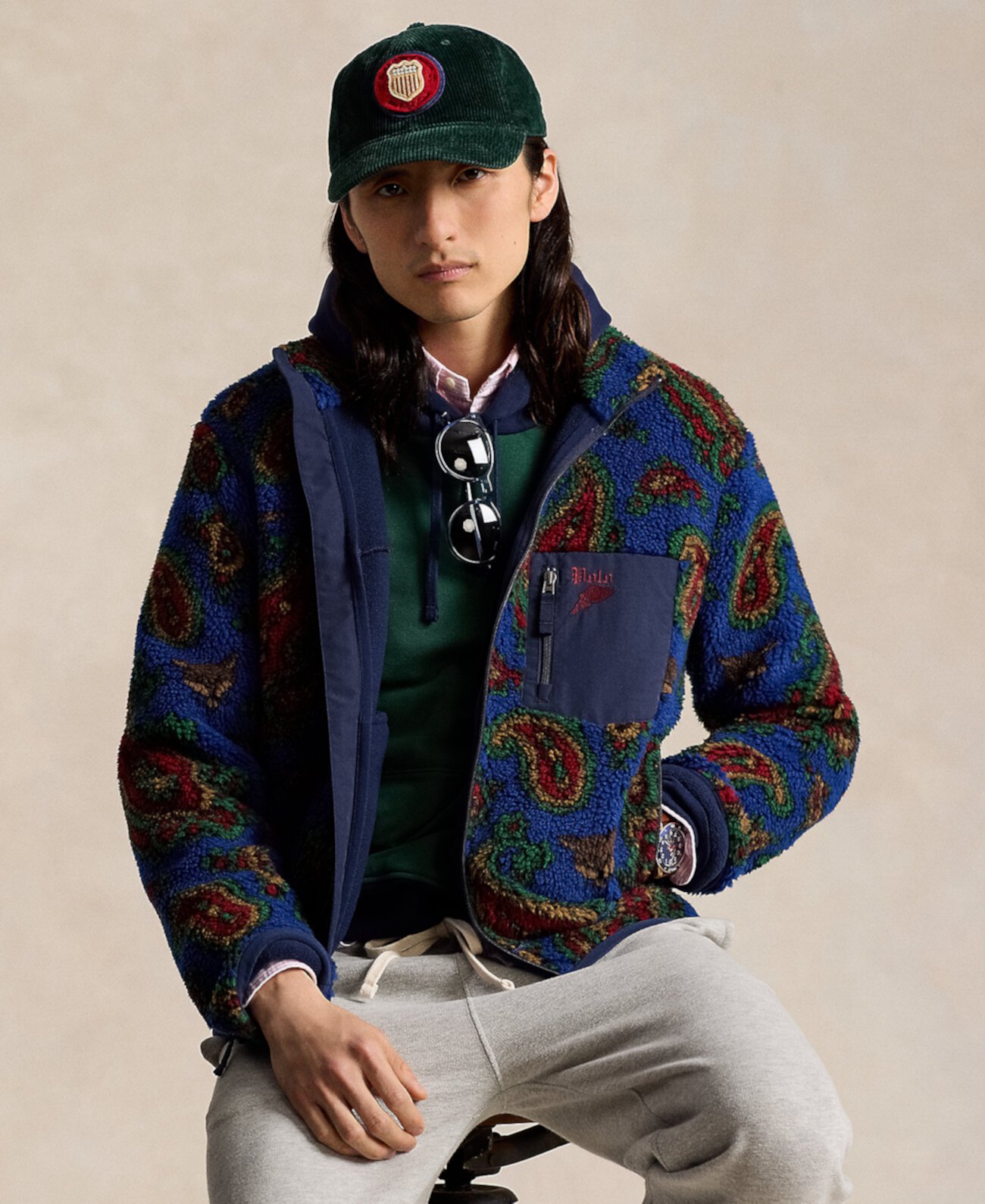 Мужская Повседневная куртка Polo Ralph Lauren Paisley Pile Fleece Polo Ralph Lauren