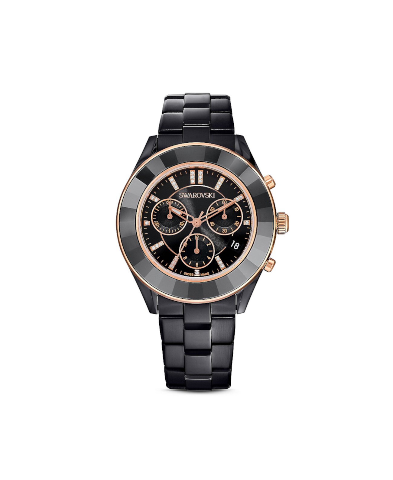 Смарт часы Swarovski Octea Lux Sport Black Metal, 25.4 мм Swarovski