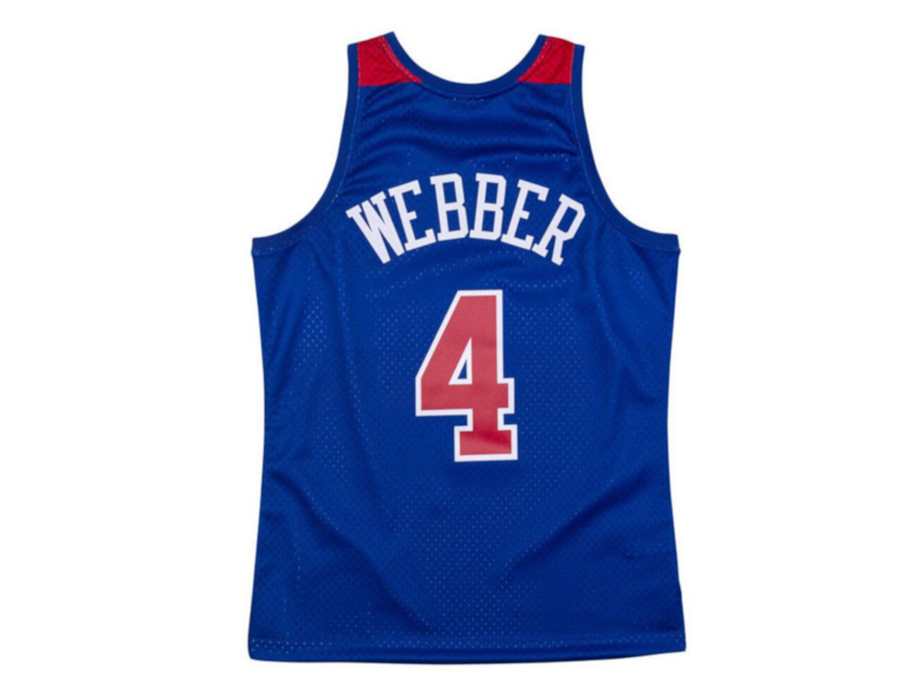 Мужская майка Washington Bullets с вышивкой имени Криса Уэббера, коллекция Hardwood Classic Mitchell & Ness